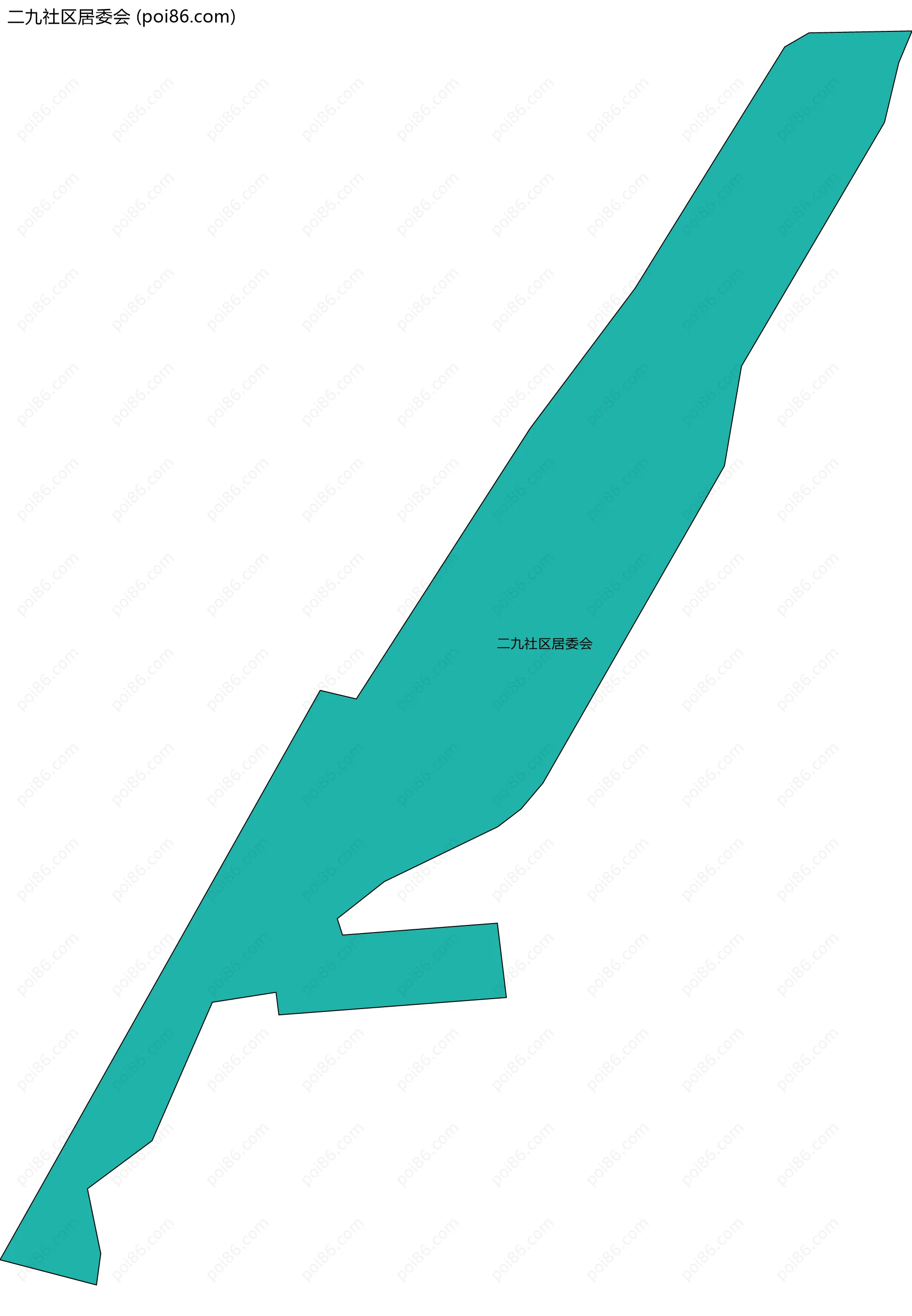 二九社区居委会边界地图