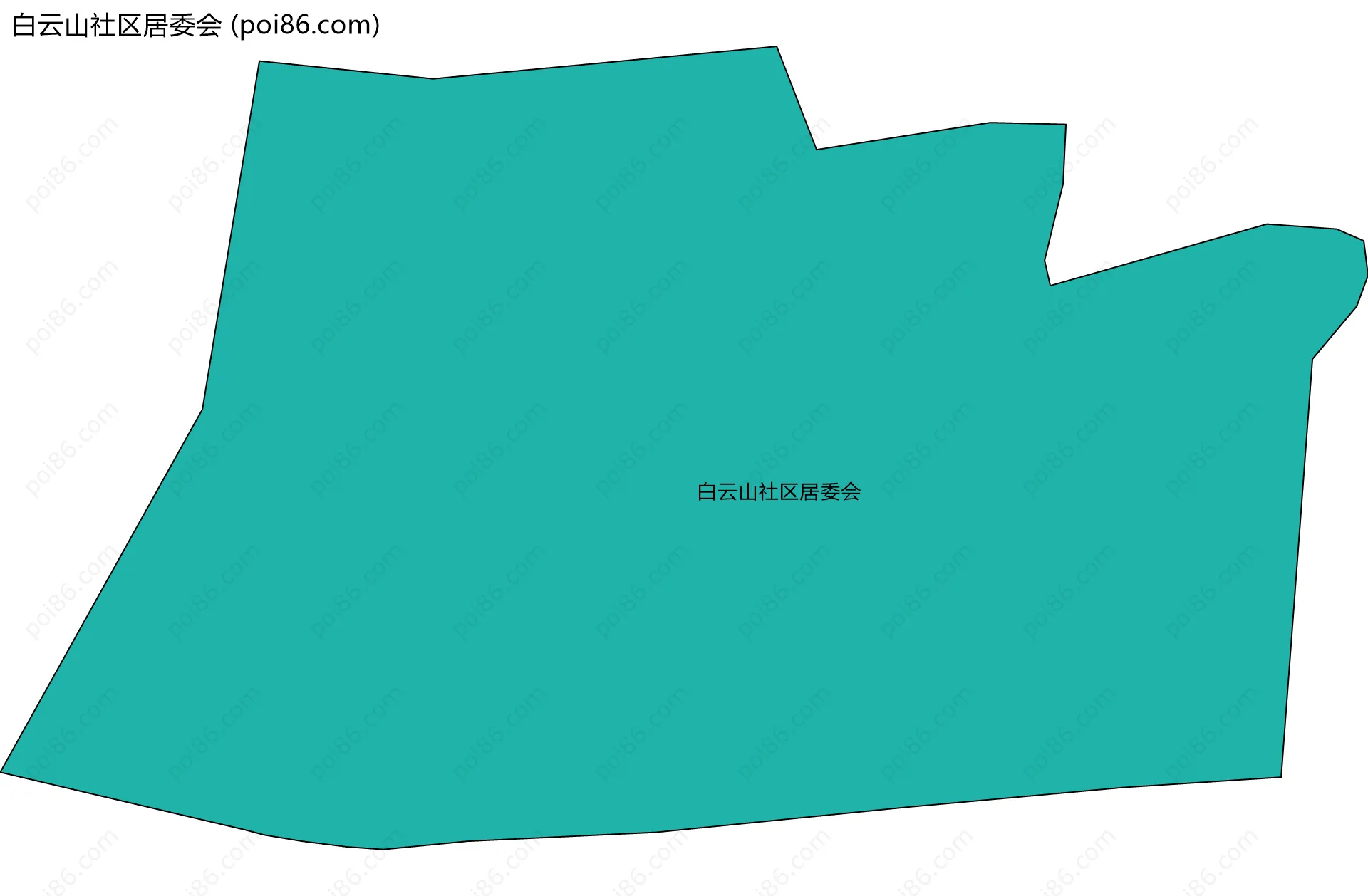 白云山社区居委会边界地图