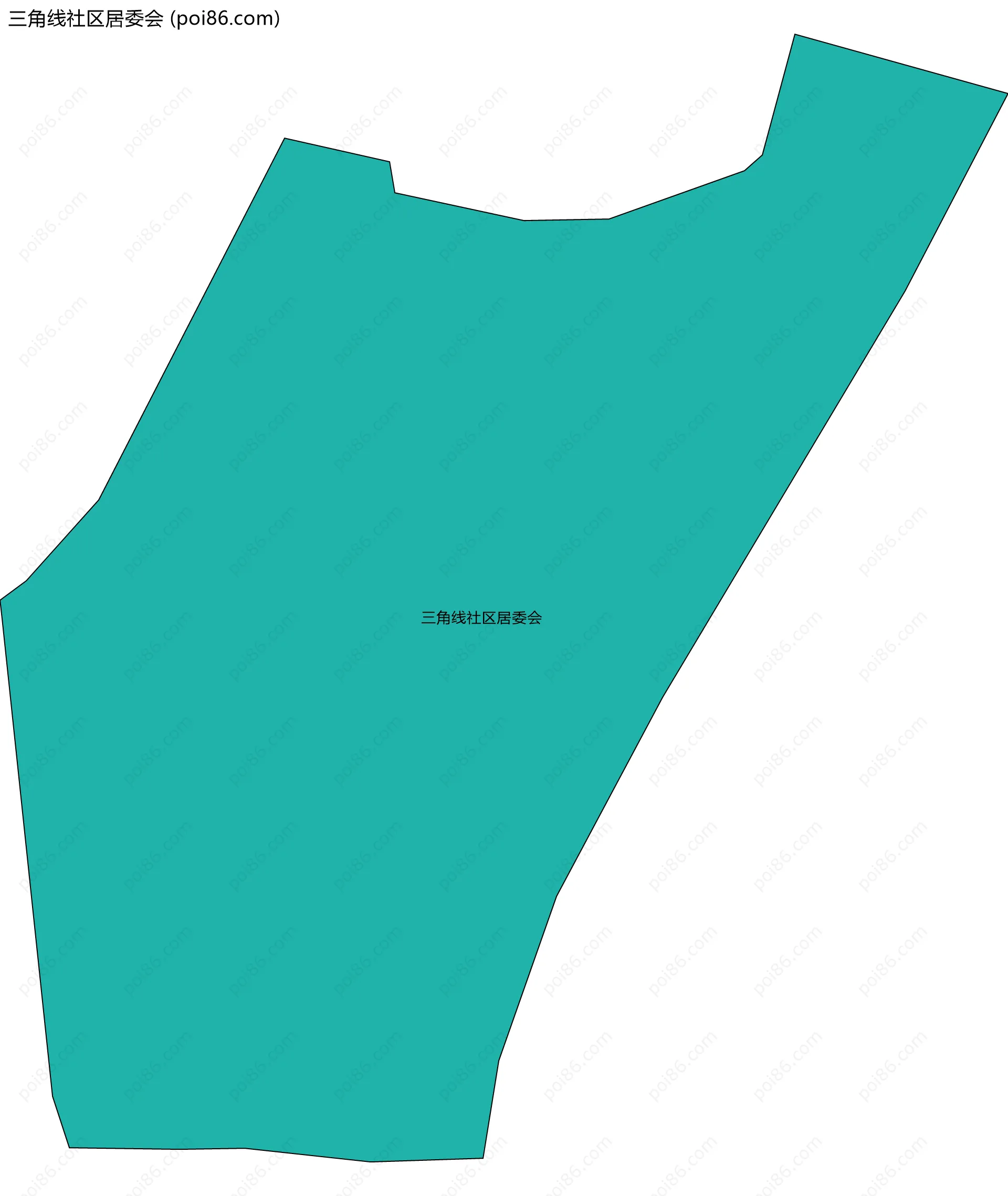 三角线社区居委会边界地图