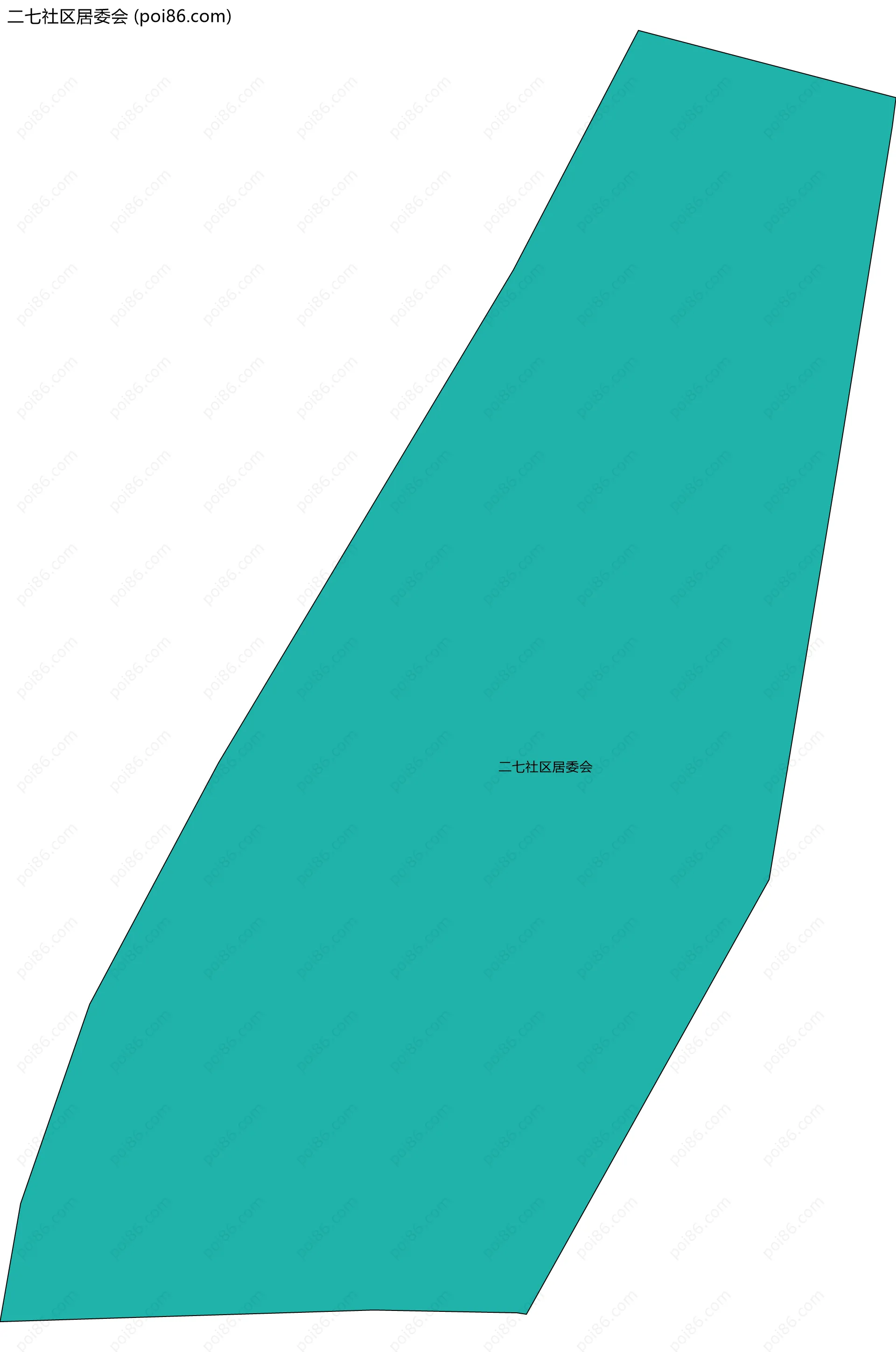 二七社区居委会边界地图