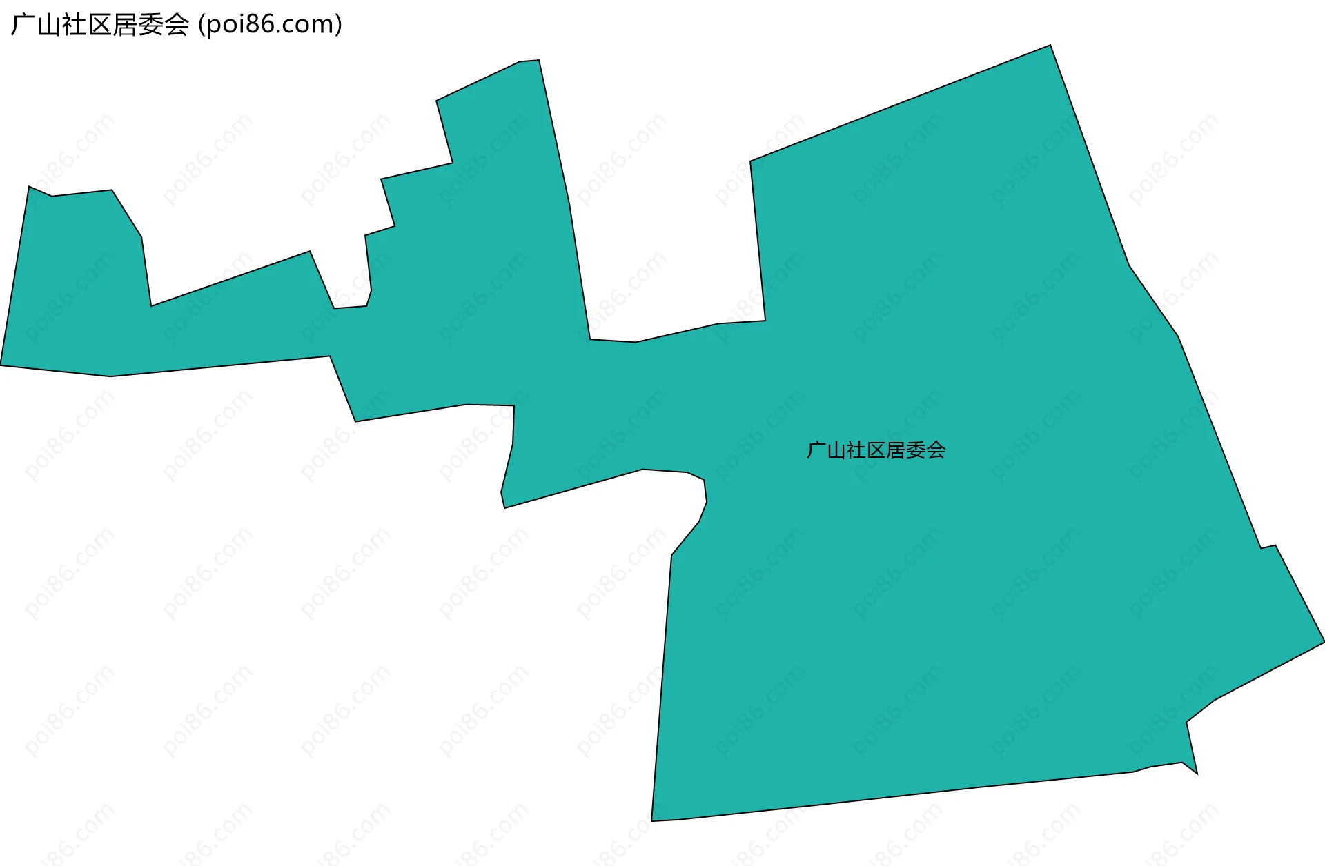 广山社区居委会边界地图