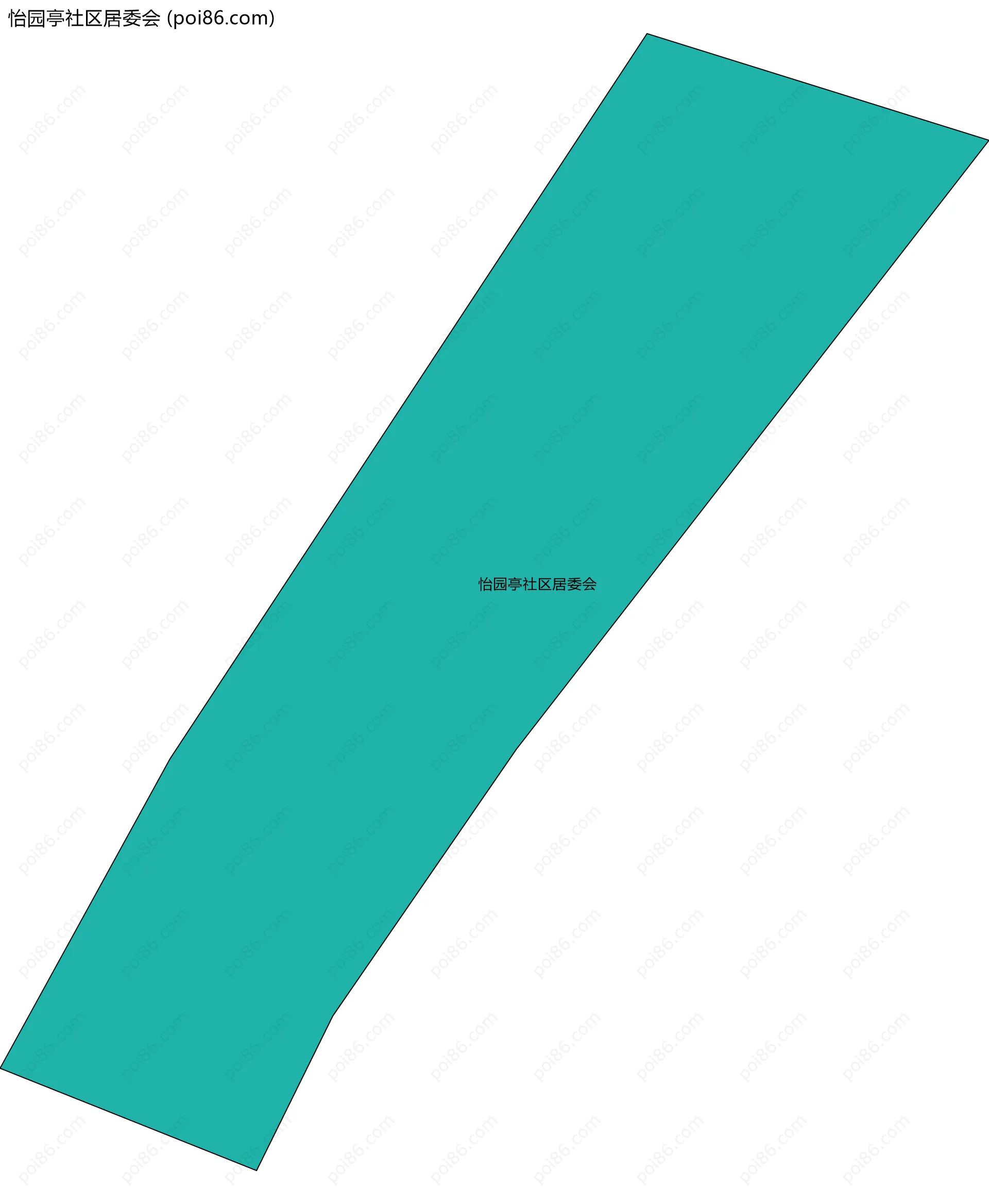 怡园亭社区居委会边界地图