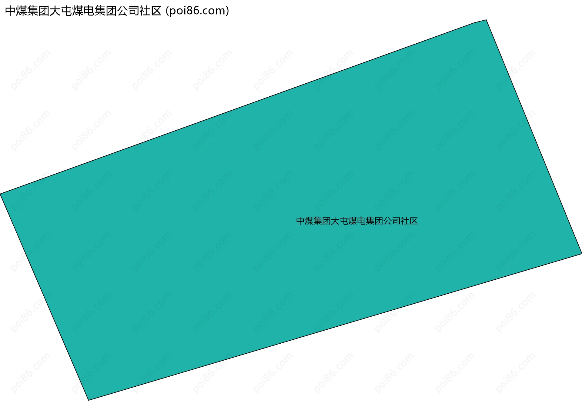 中煤集团大屯煤电集团公司社区边界地图
