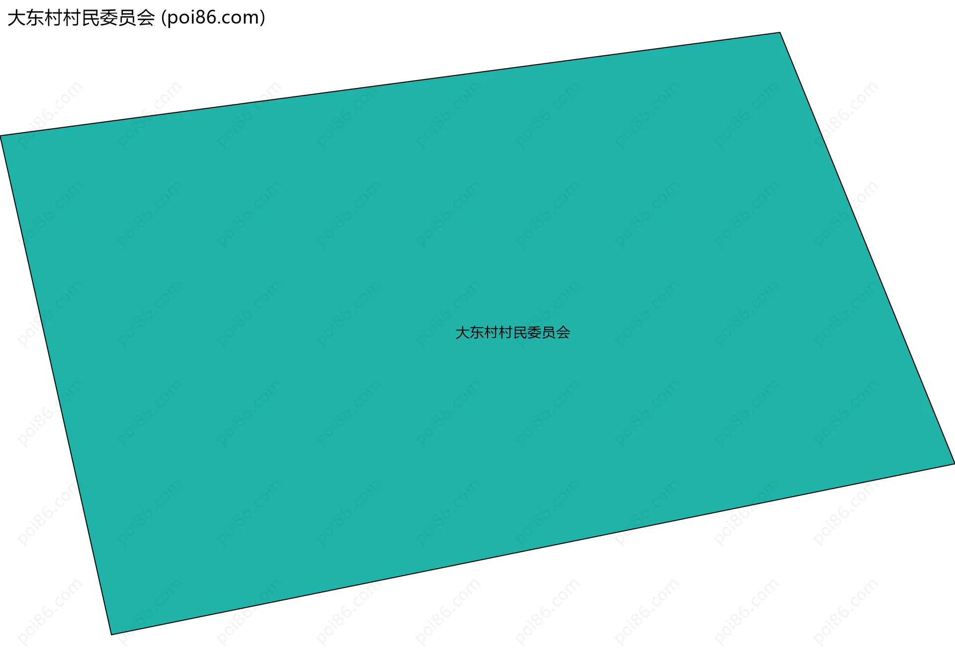 大东村村民委员会边界地图