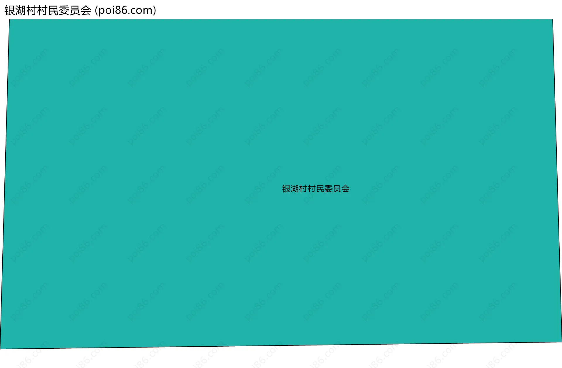 银湖村村民委员会边界地图