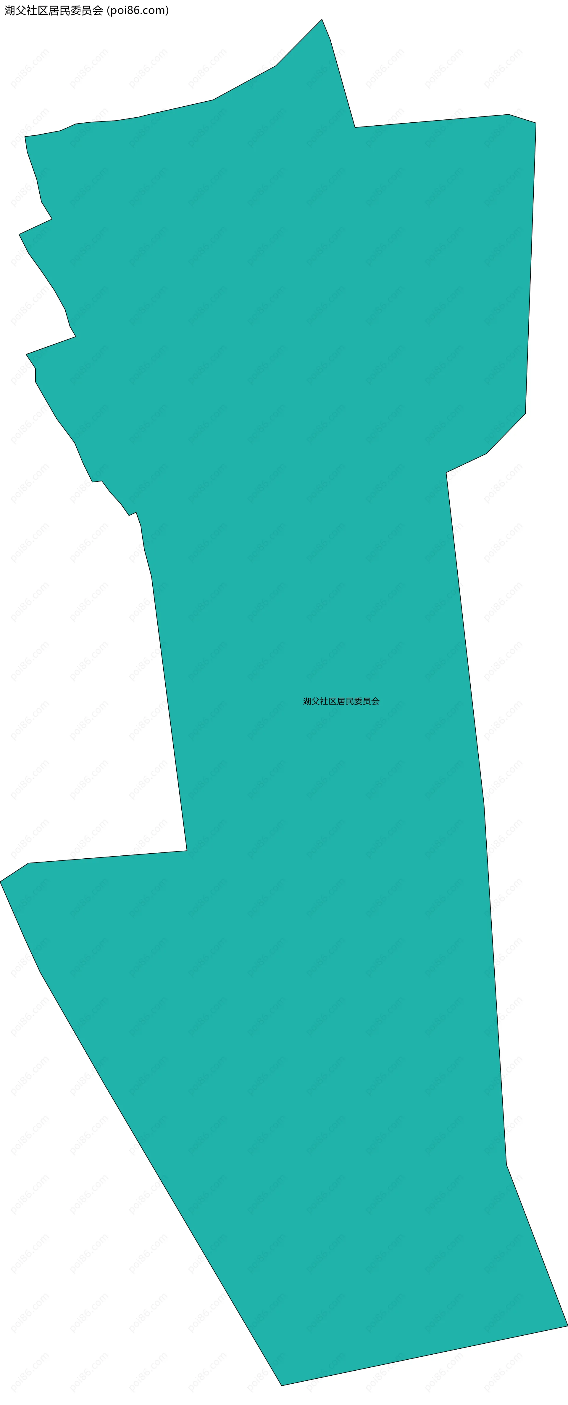 湖父社区居民委员会边界地图