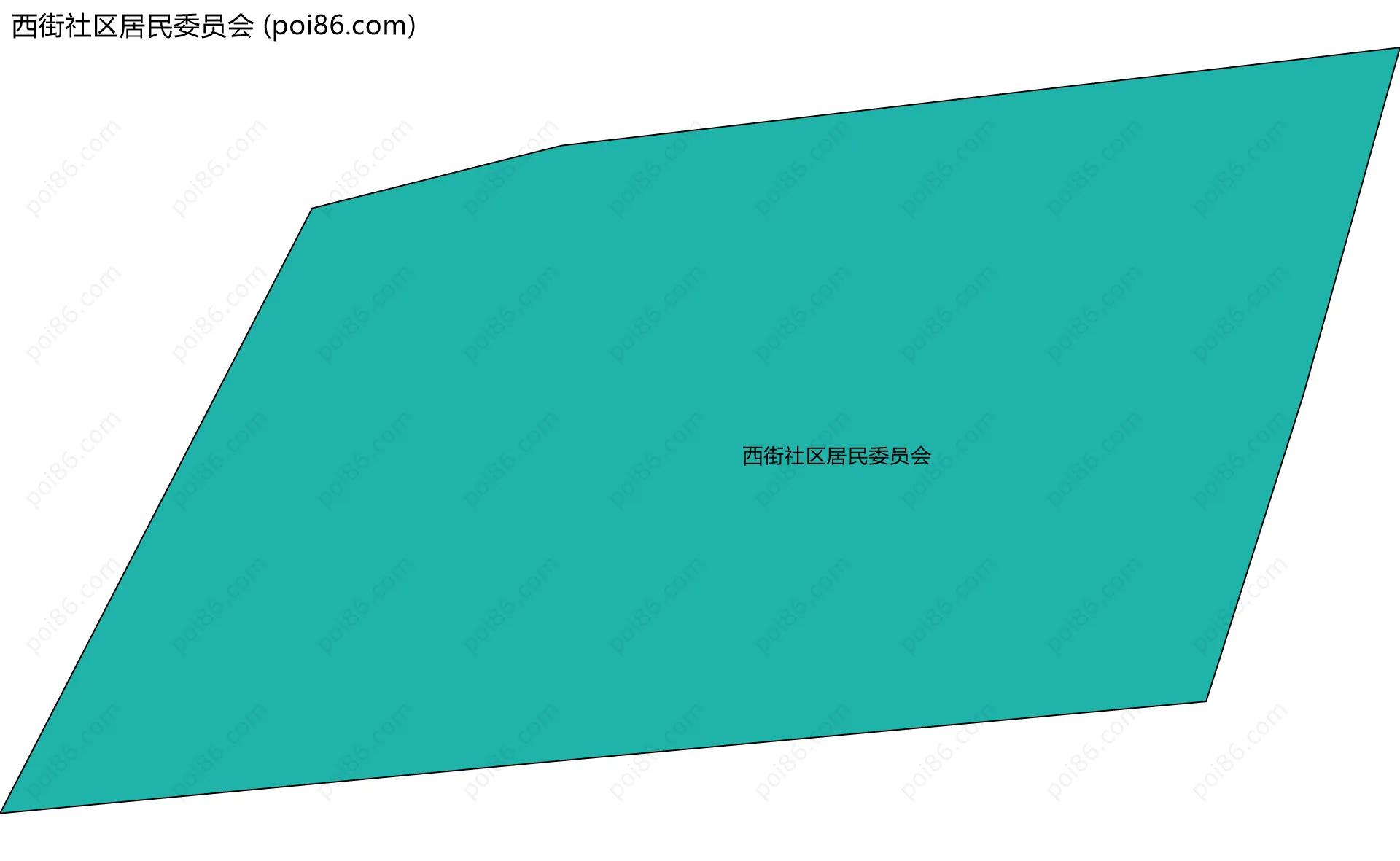 西街社区居民委员会边界地图
