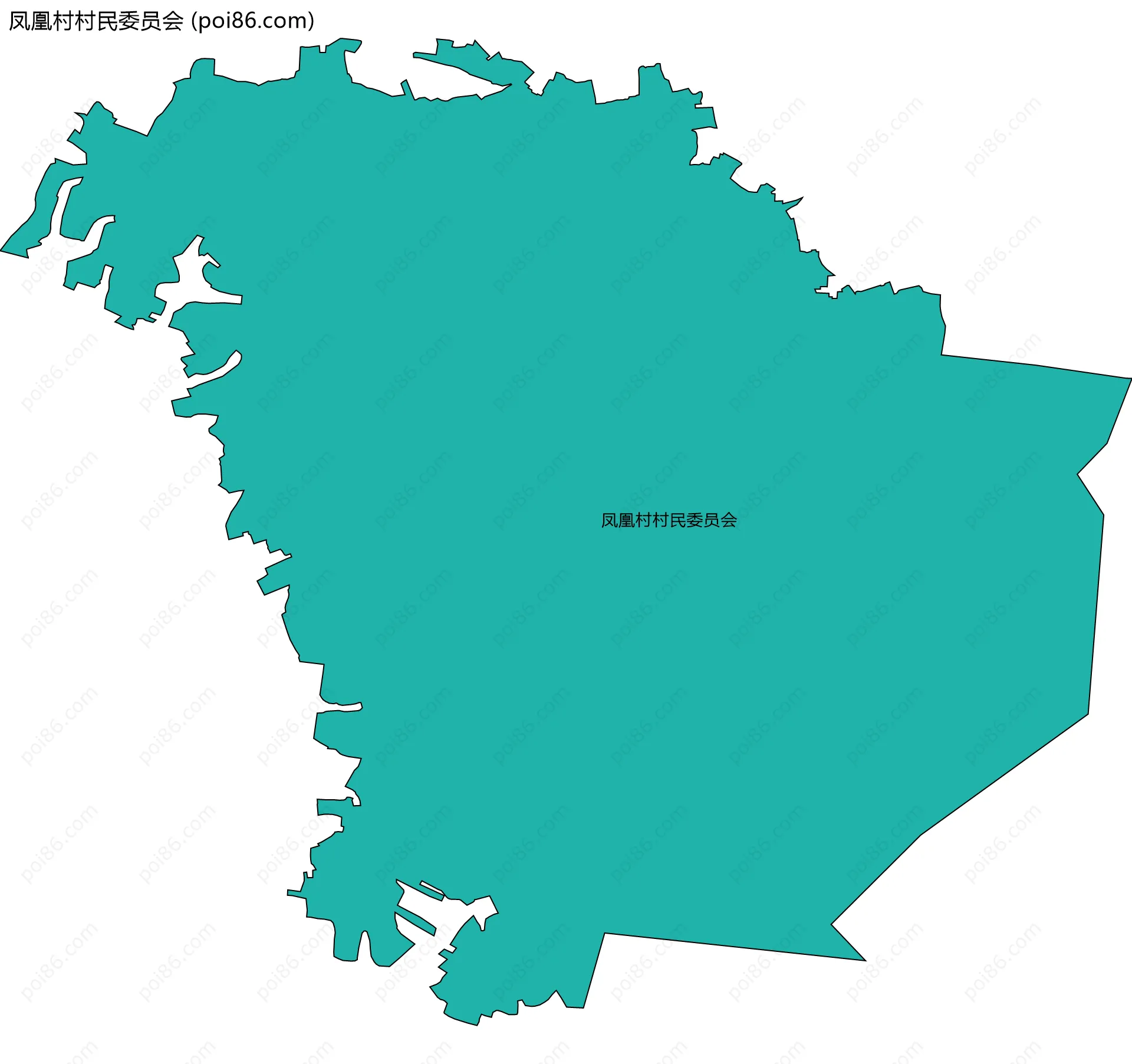 凤凰村村民委员会边界地图