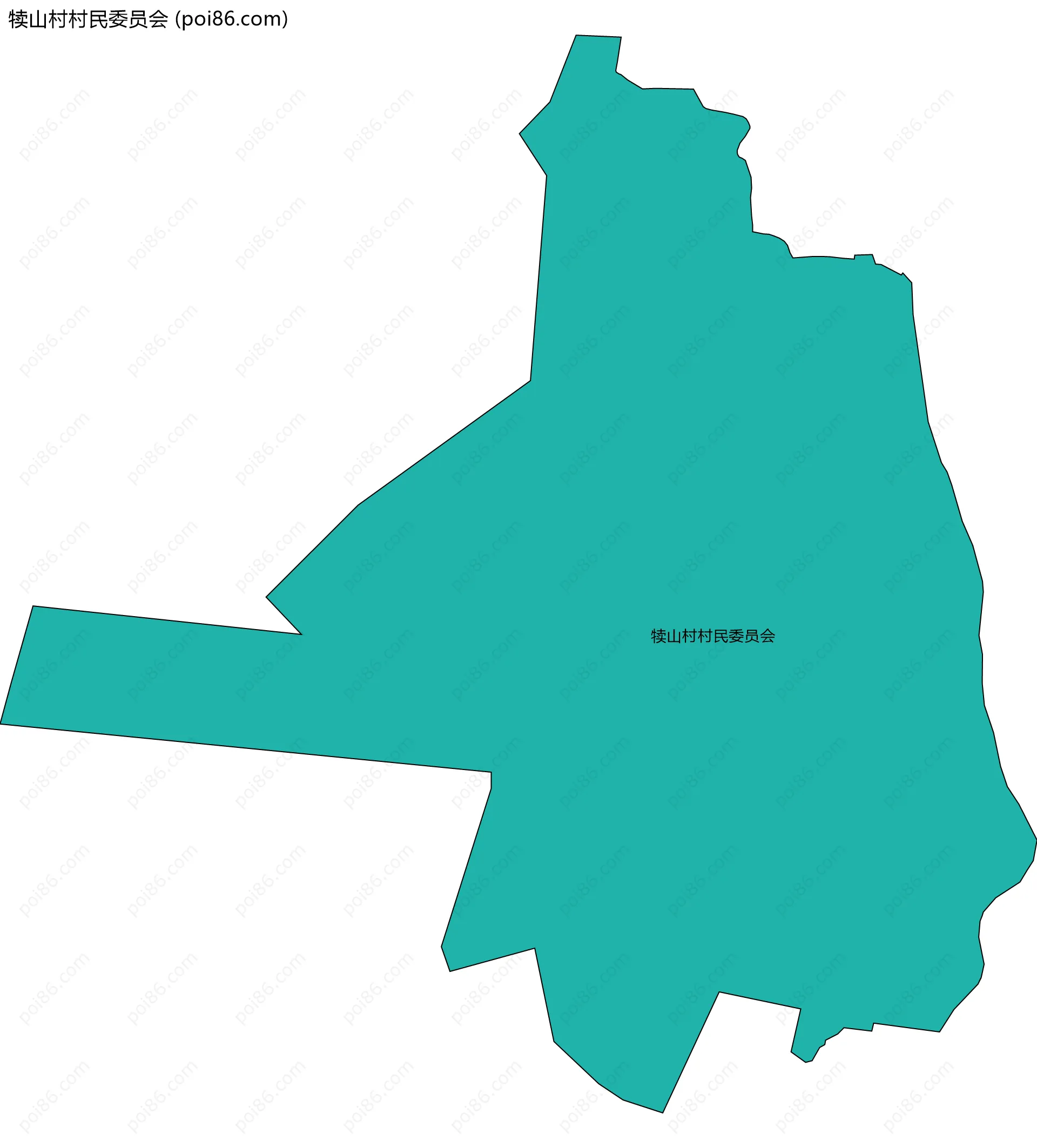 犊山村村民委员会边界地图