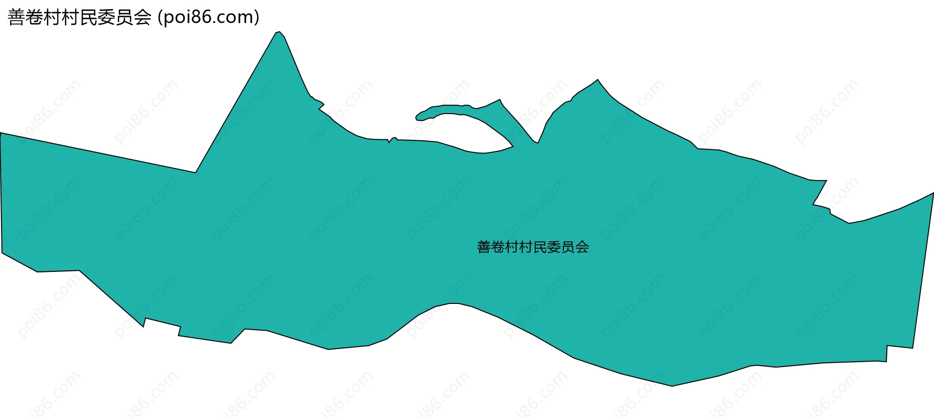 善卷村村民委员会边界地图