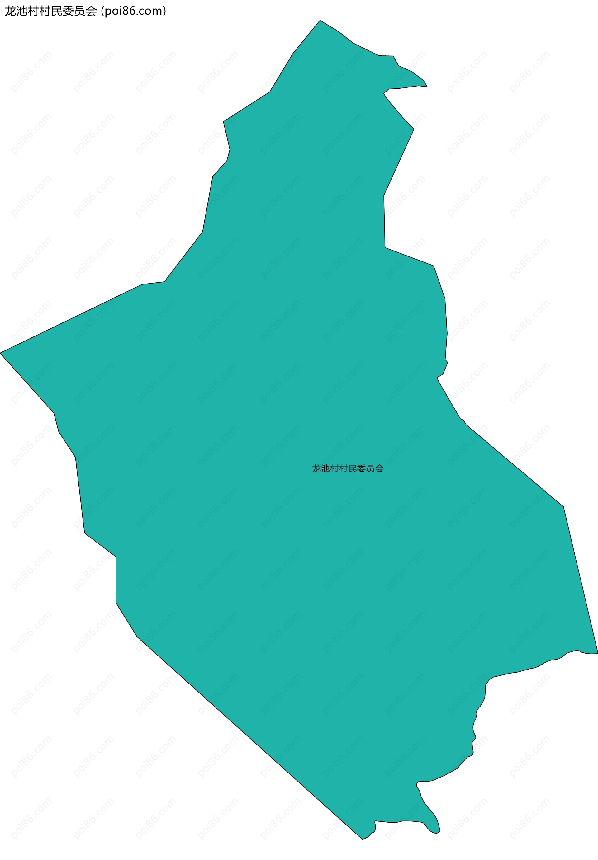 龙池村村民委员会边界地图