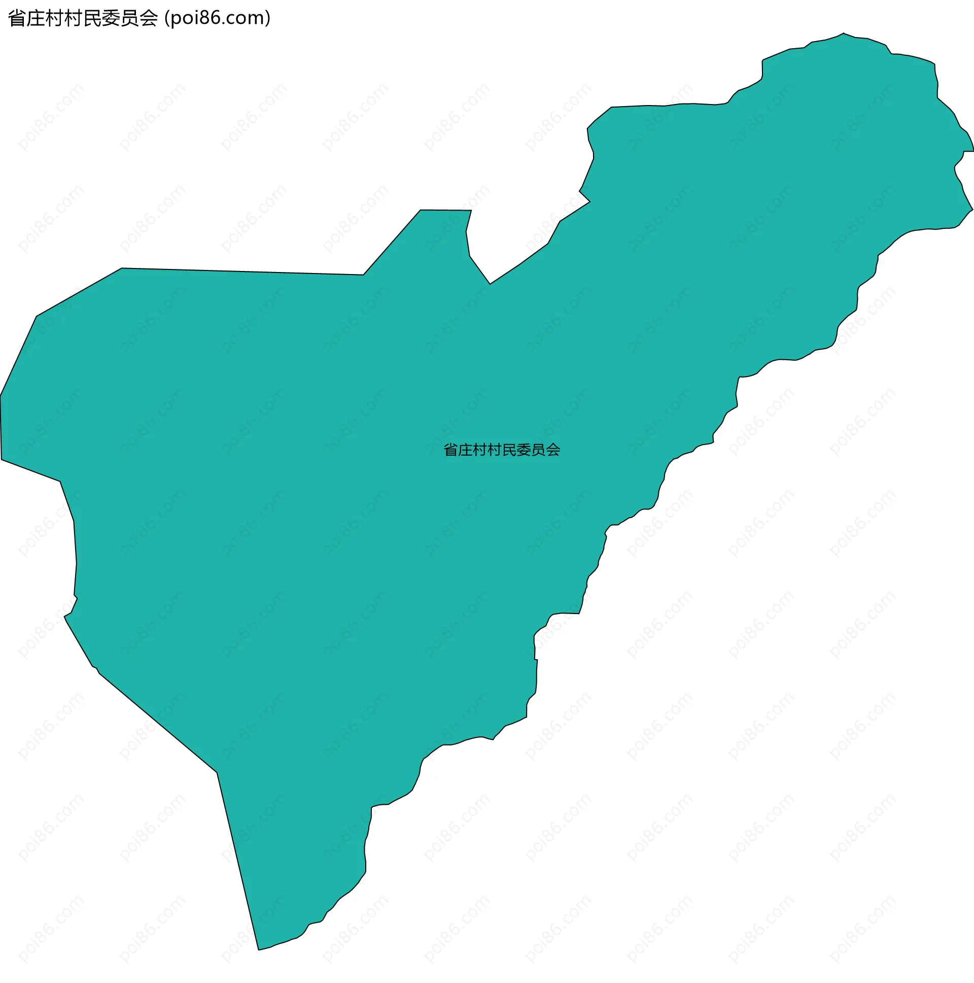 省庄村村民委员会边界地图