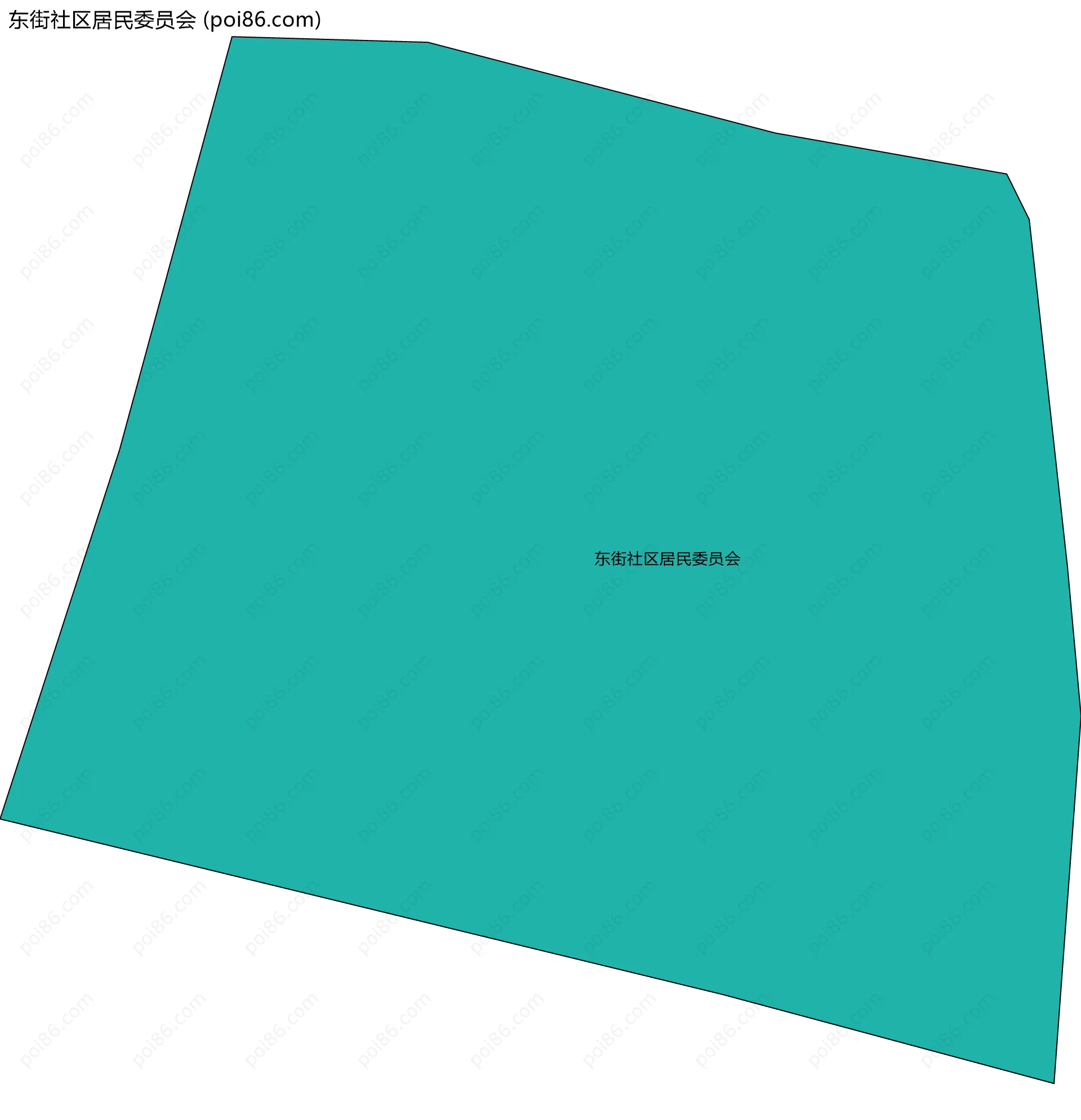 东街社区居民委员会边界地图