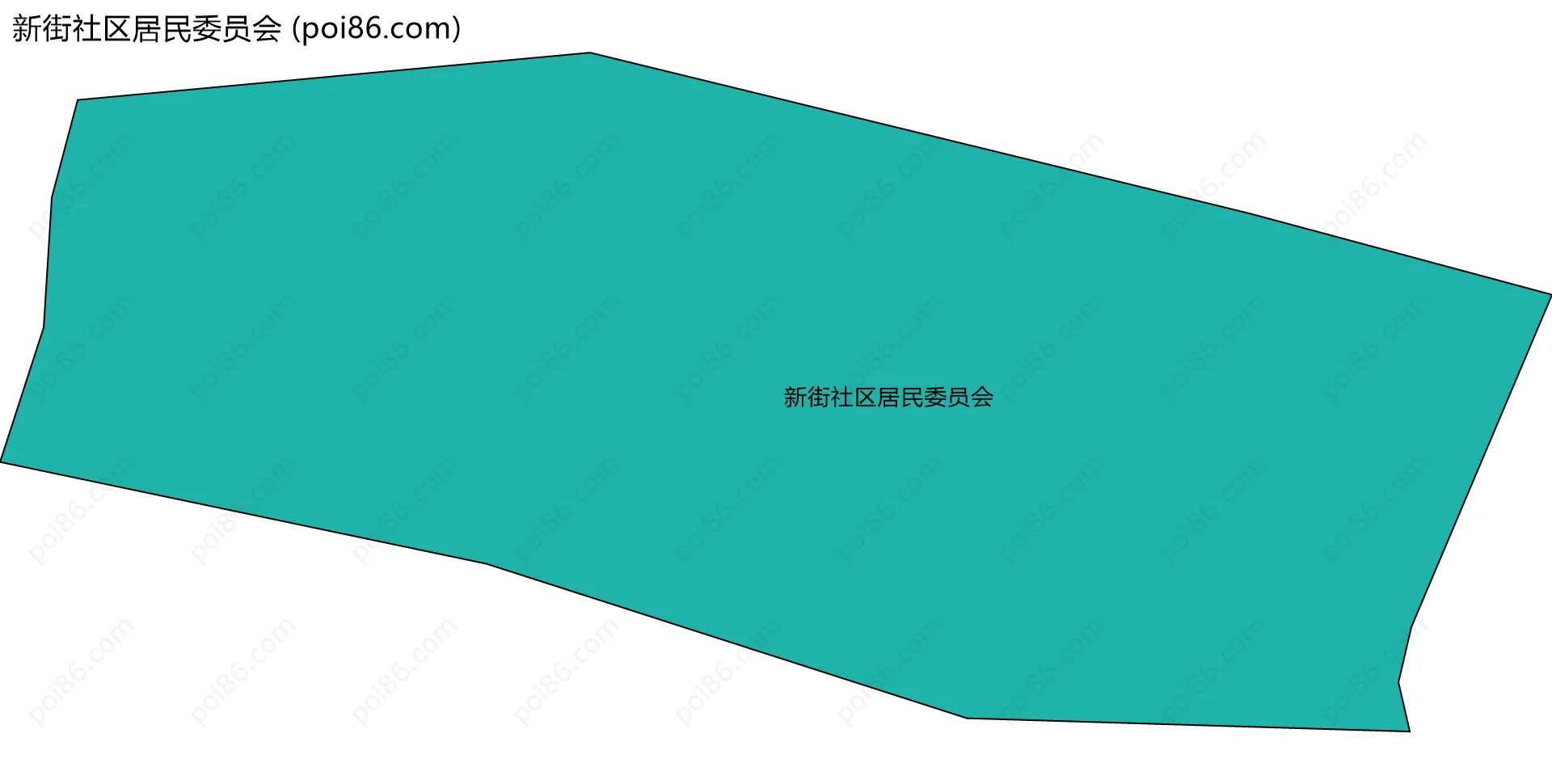 新街社区居民委员会边界地图