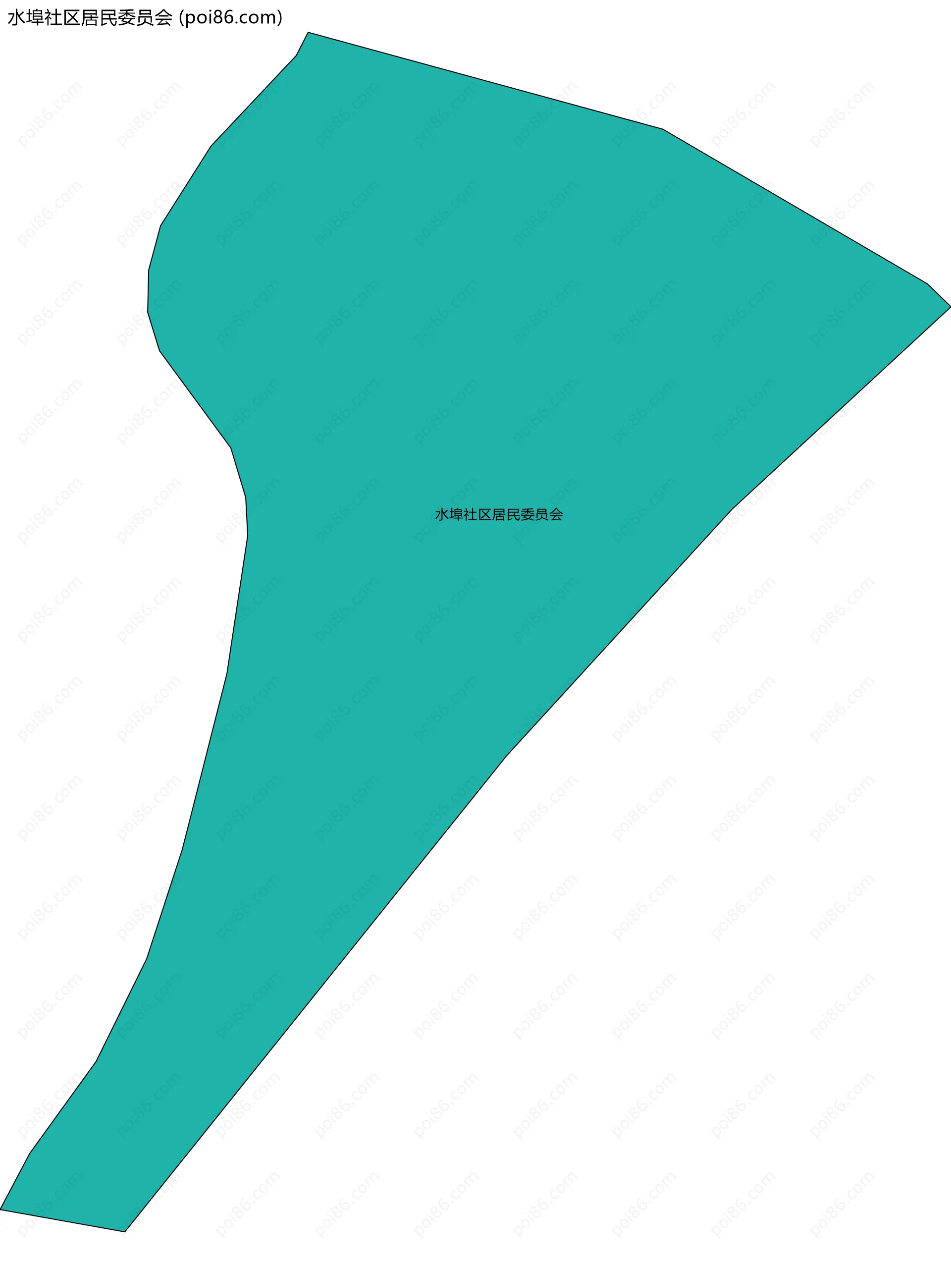 水埠社区居民委员会边界地图