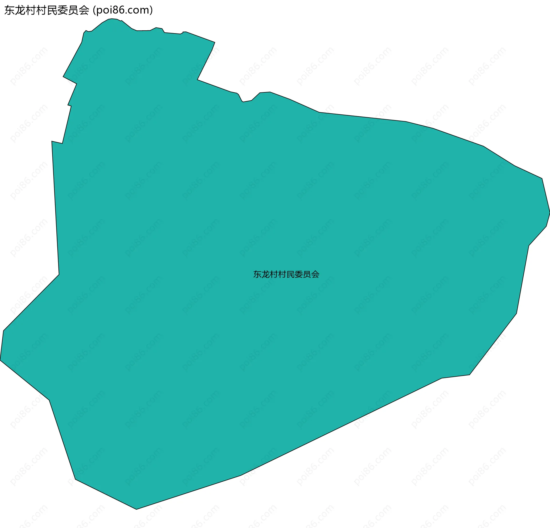 东龙村村民委员会边界地图