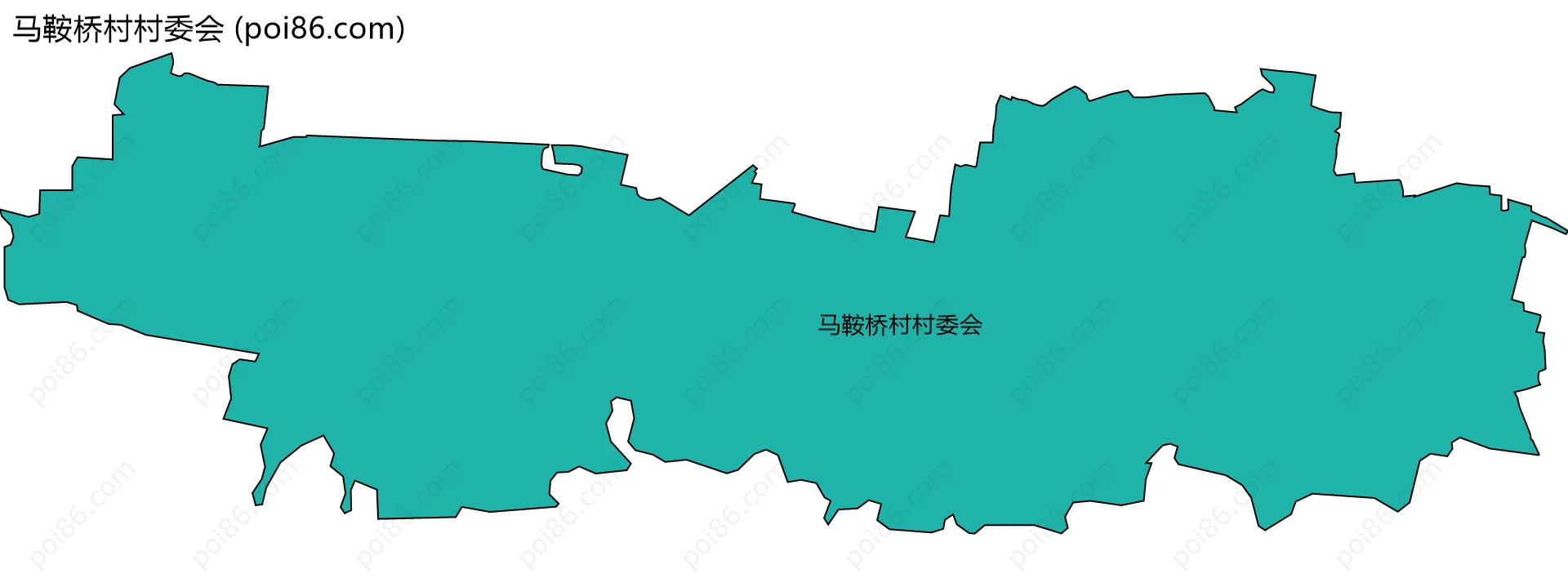 马鞍桥村村委会边界地图