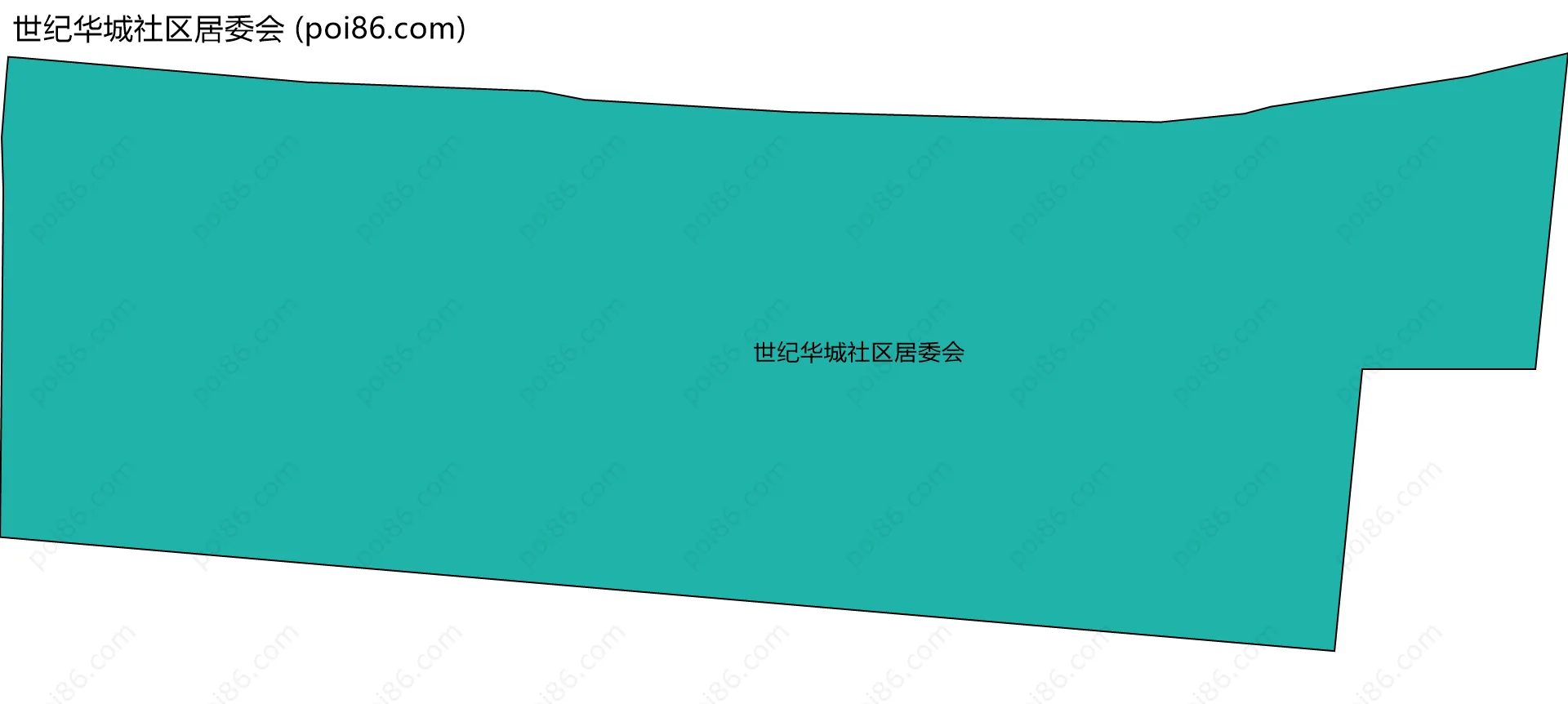 世纪华城社区居委会边界地图