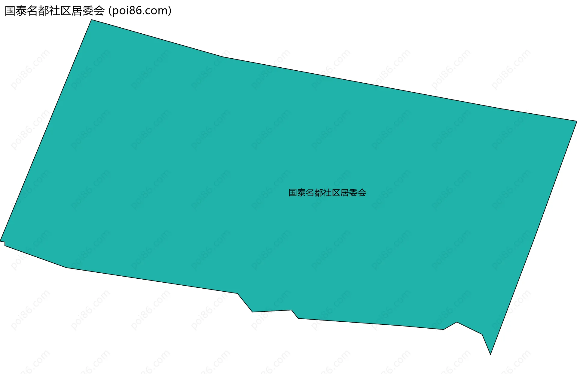国泰名都社区居委会边界地图