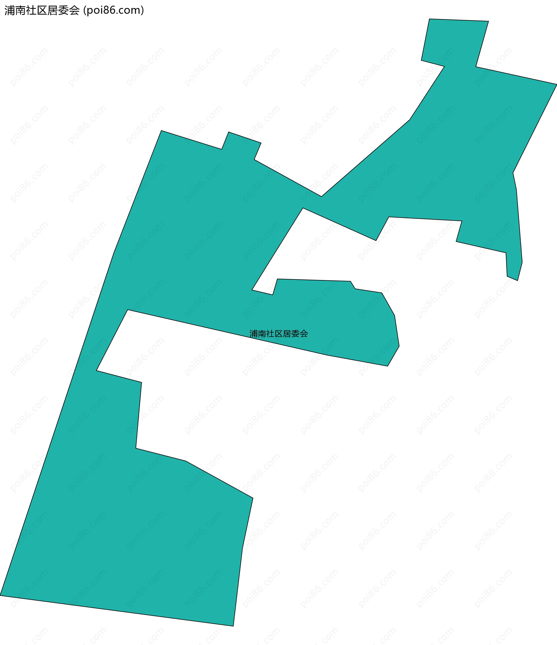 浦南社区居委会边界地图