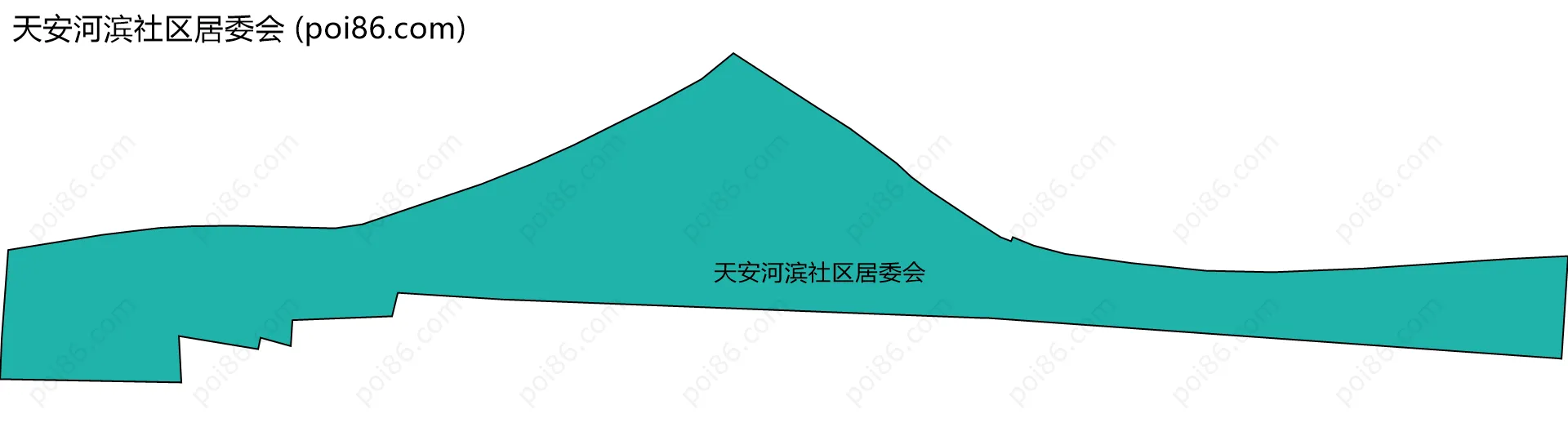 天安河滨社区居委会边界地图