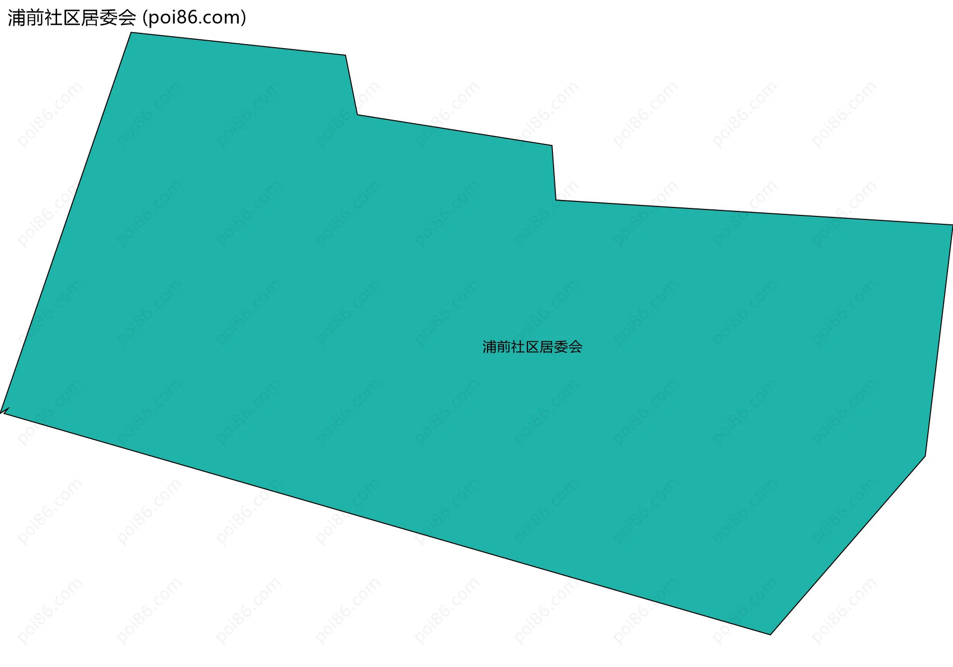 浦前社区居委会边界地图