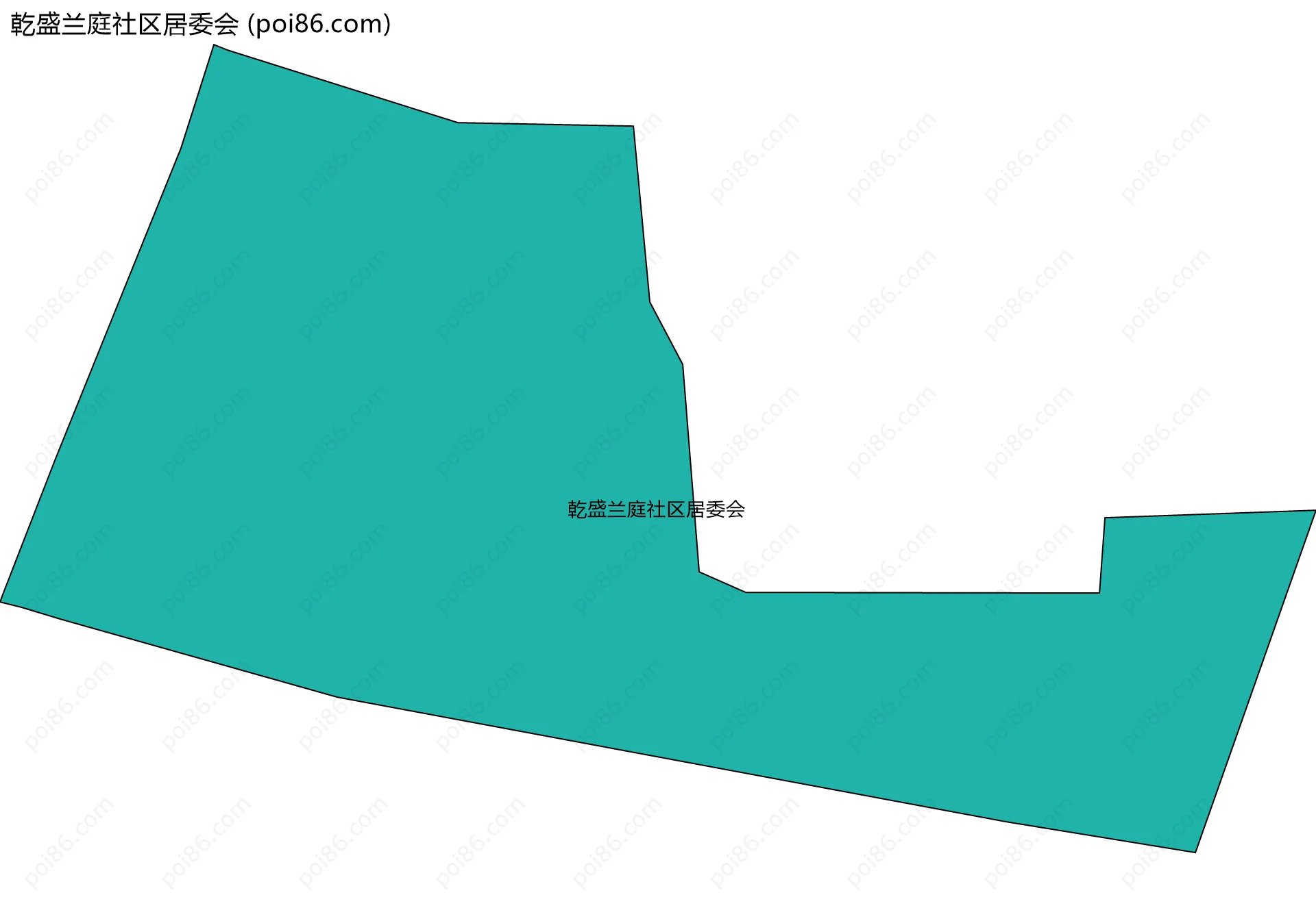 乾盛兰庭社区居委会边界地图