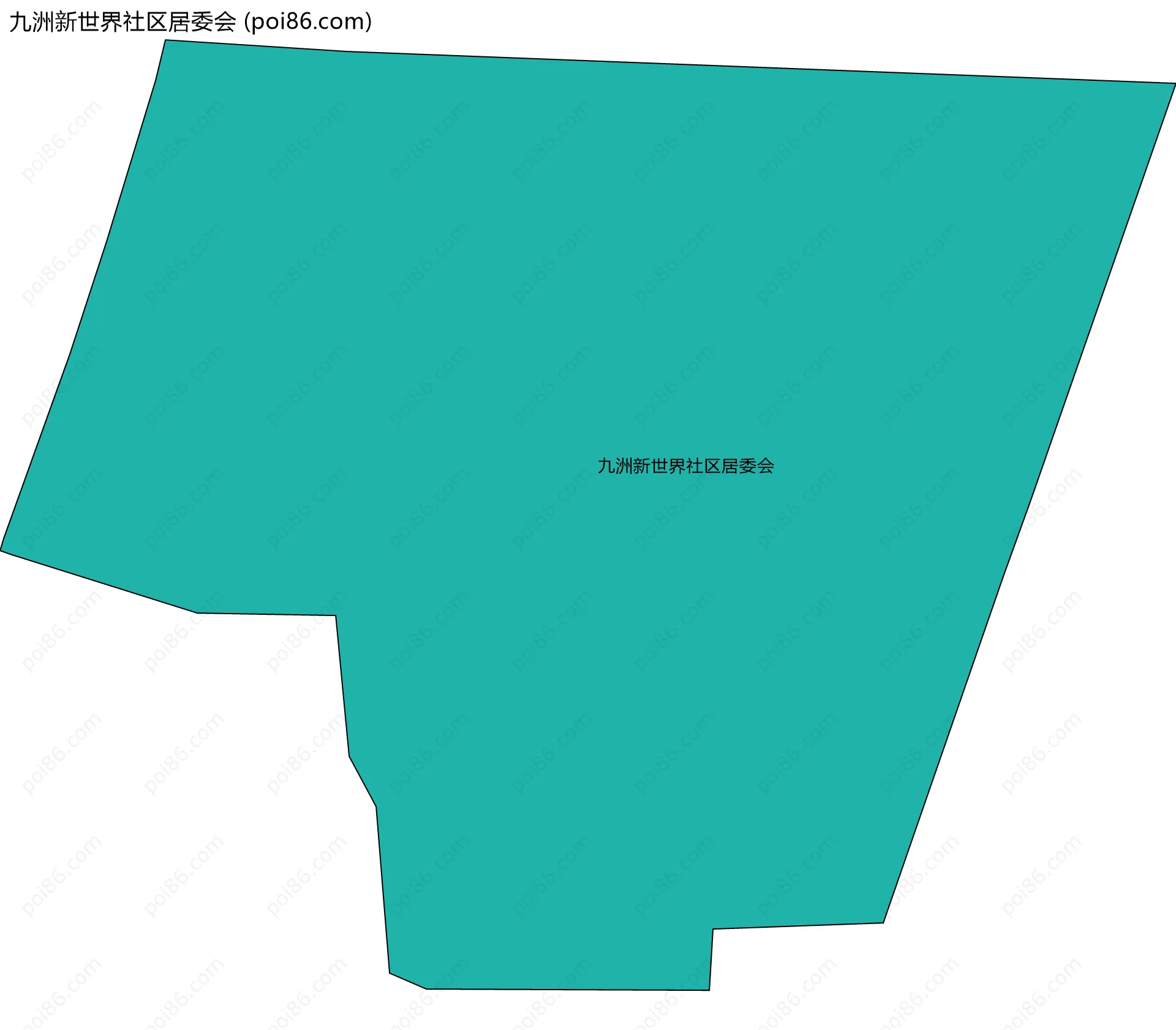 九洲新世界社区居委会边界地图