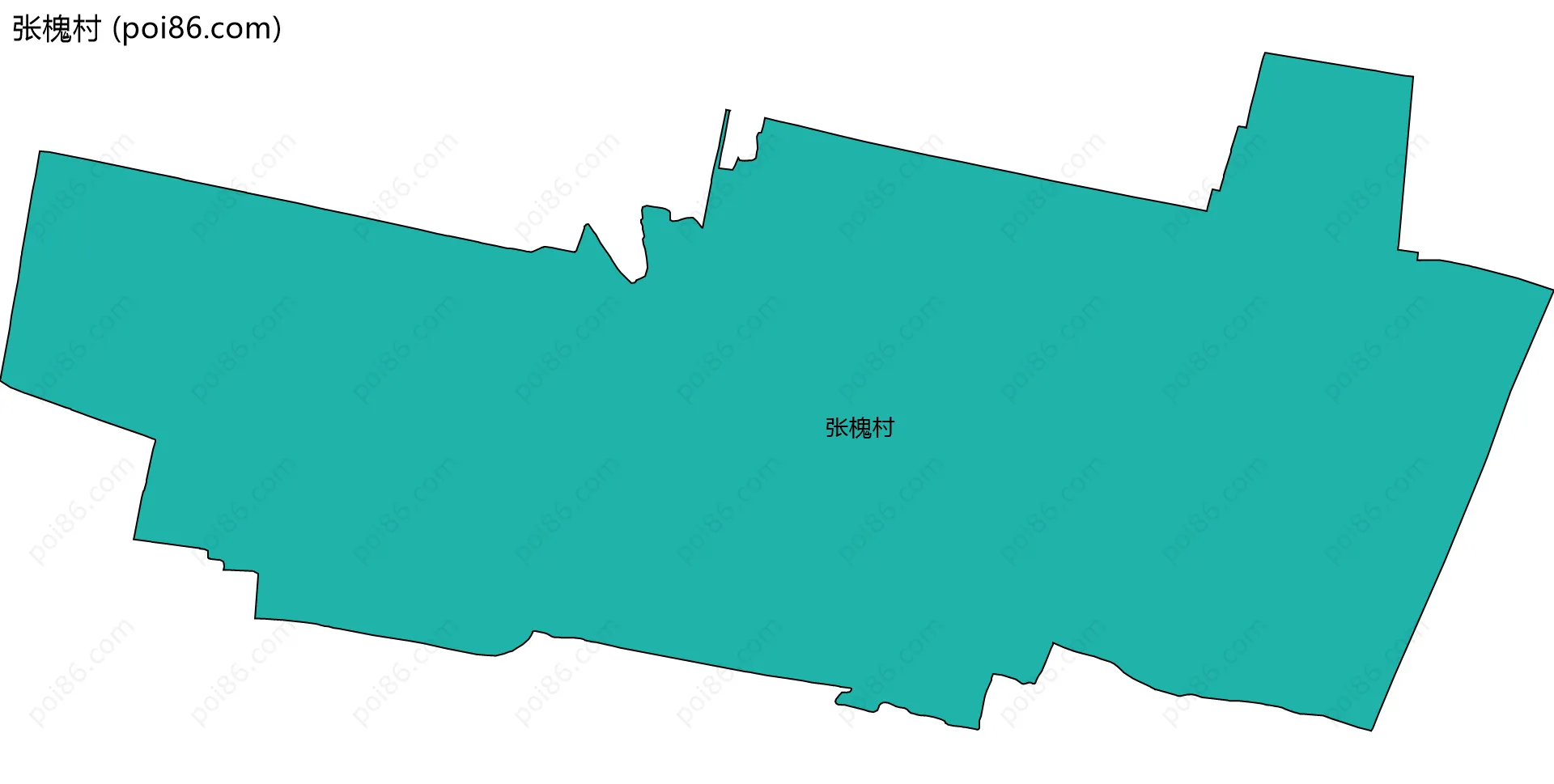 张槐村边界地图