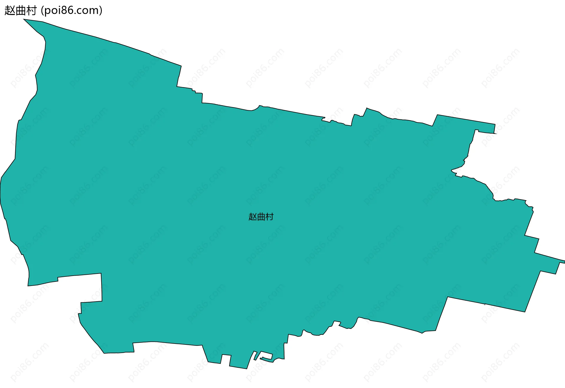 赵曲村边界地图