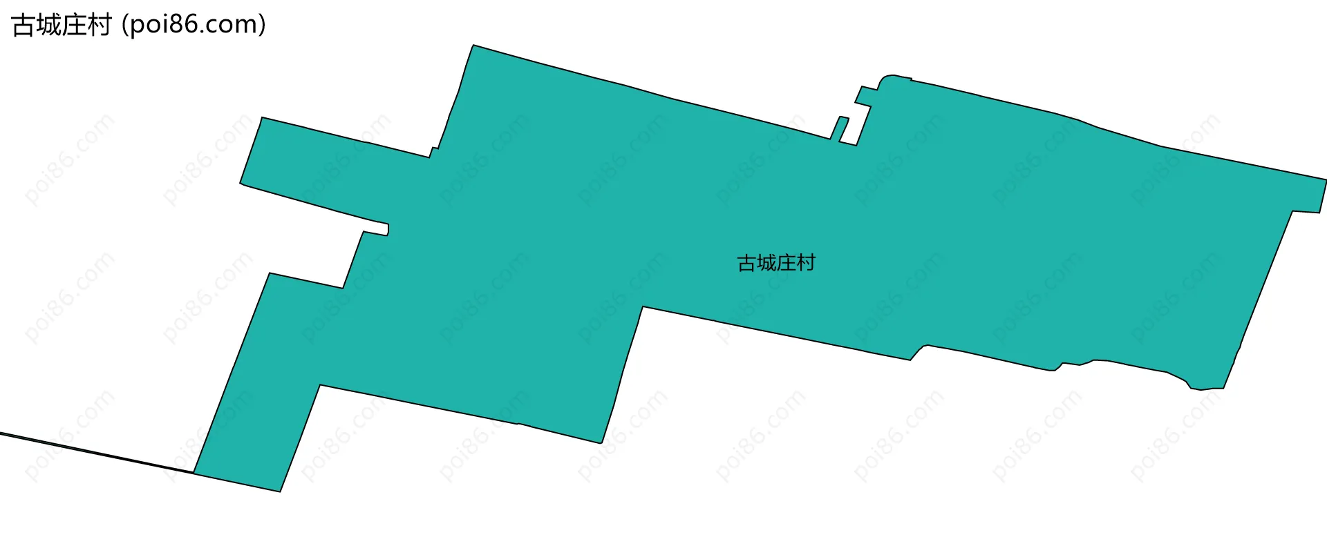 古城庄村边界地图