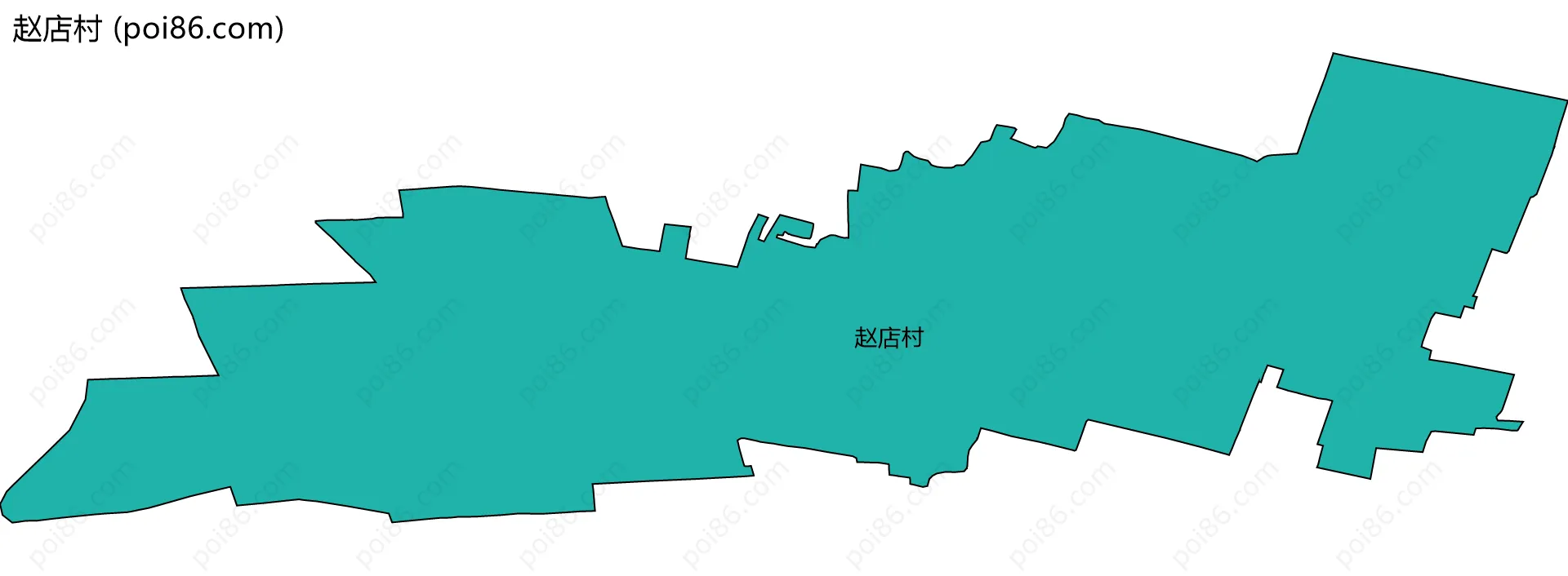 赵店村边界地图