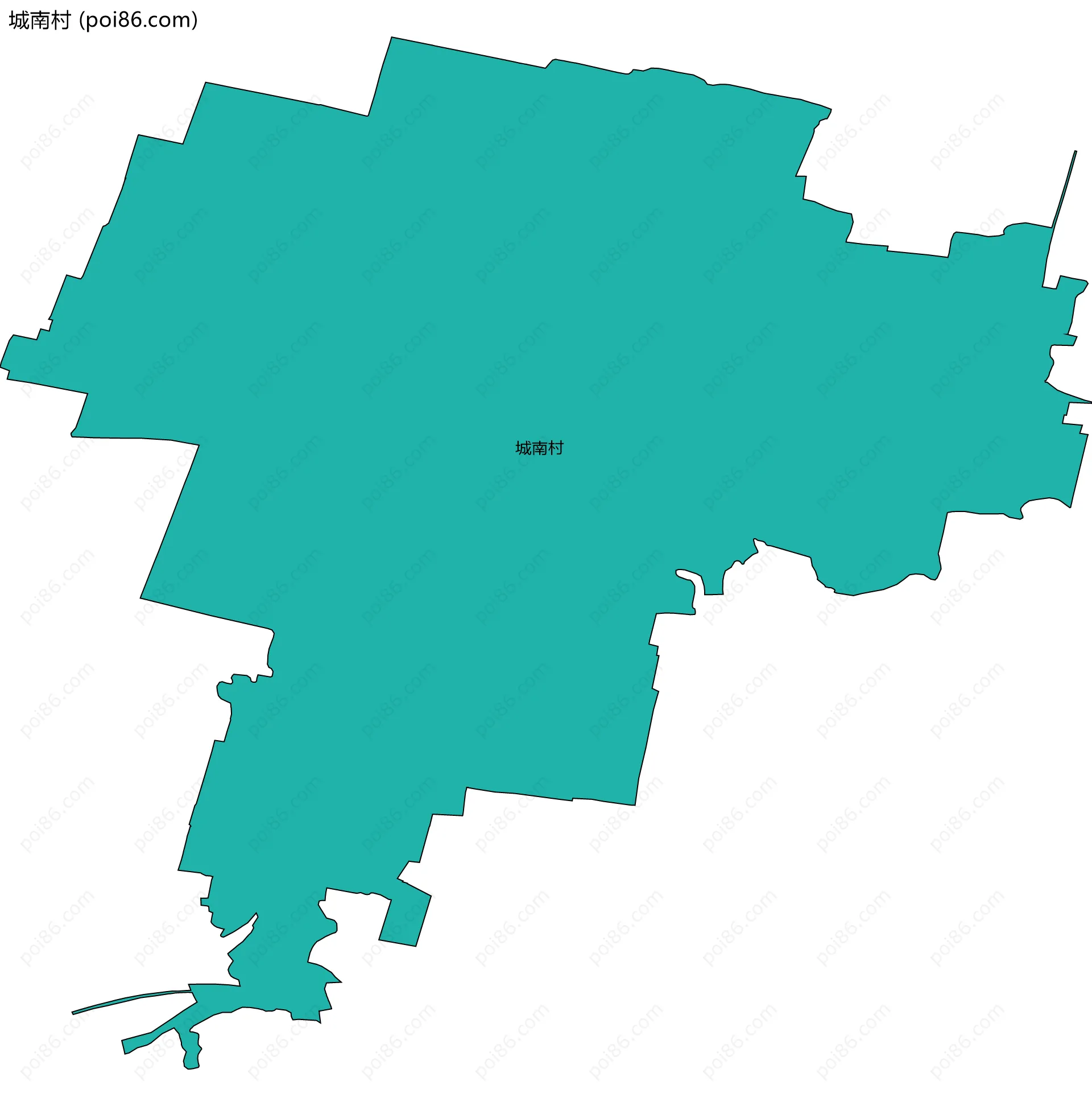 城南村边界地图