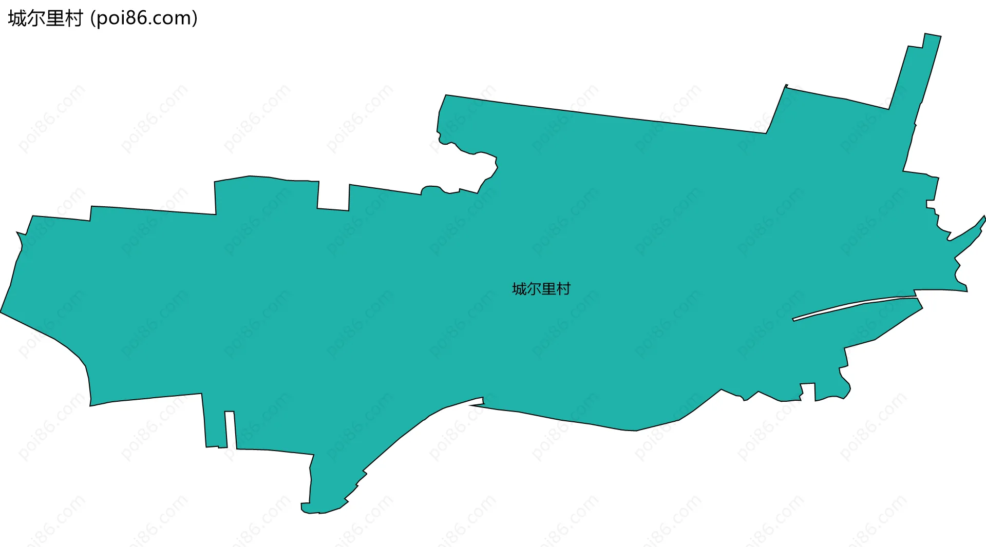 城尔里村边界地图