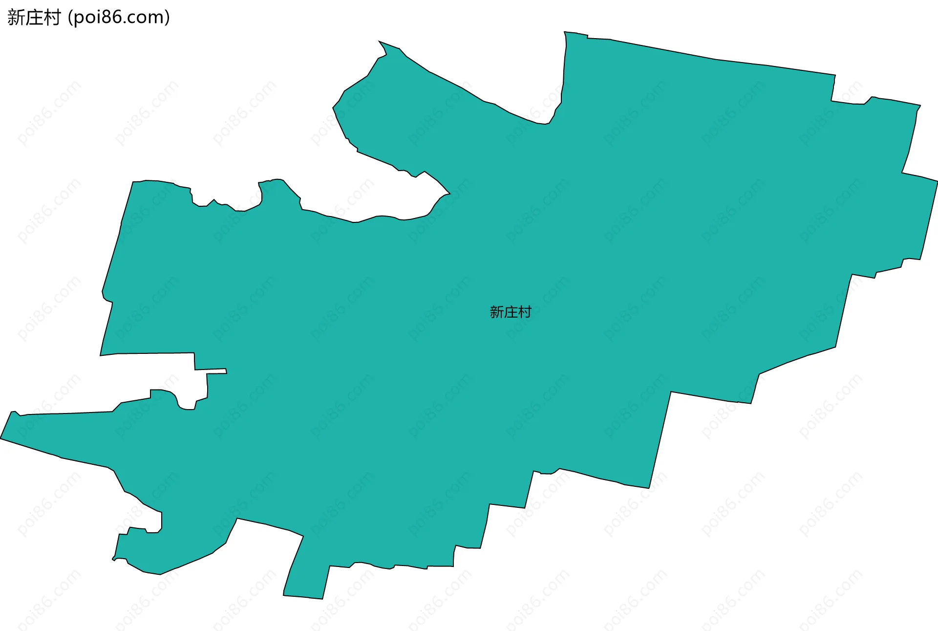 新庄村边界地图