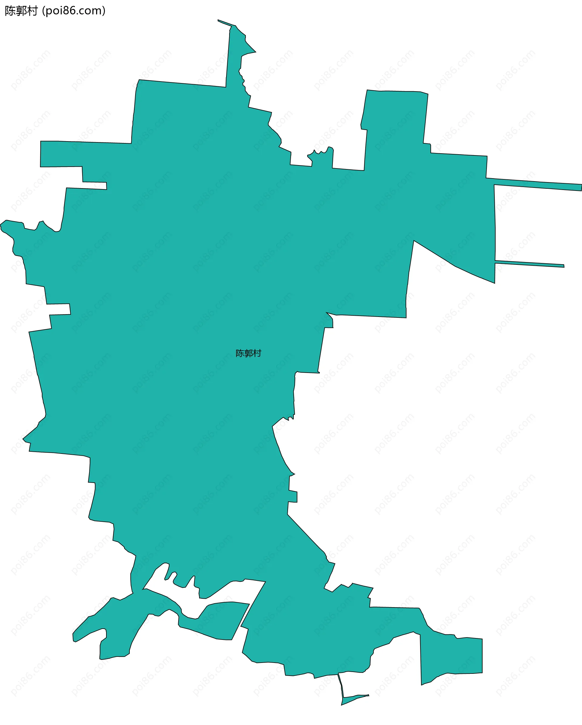陈郭村边界地图