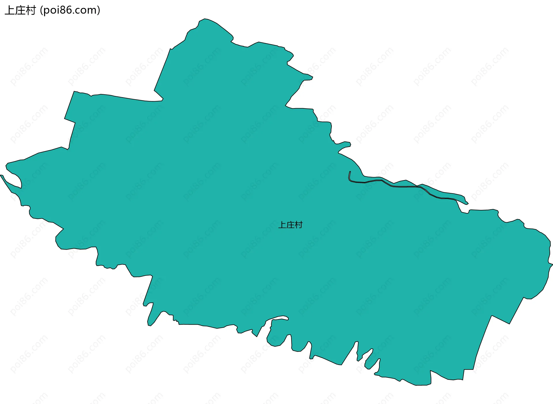 上庄村边界地图