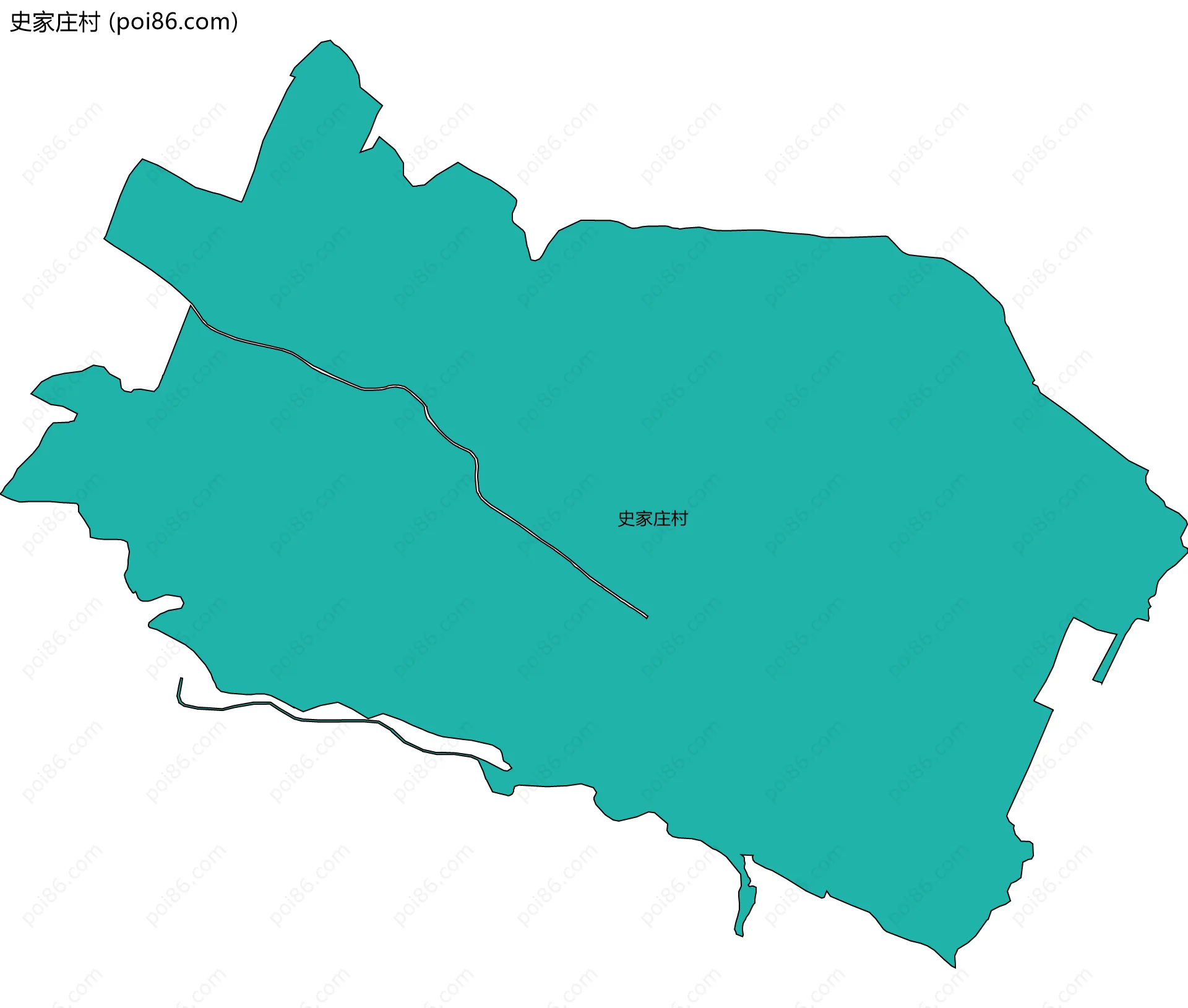 史家庄村边界地图
