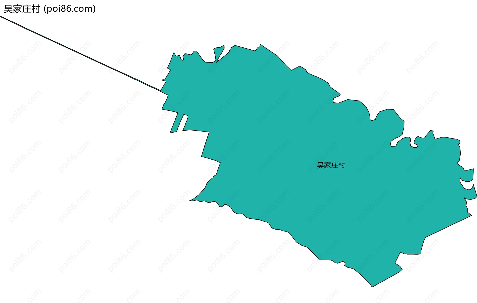 吴家庄村边界地图