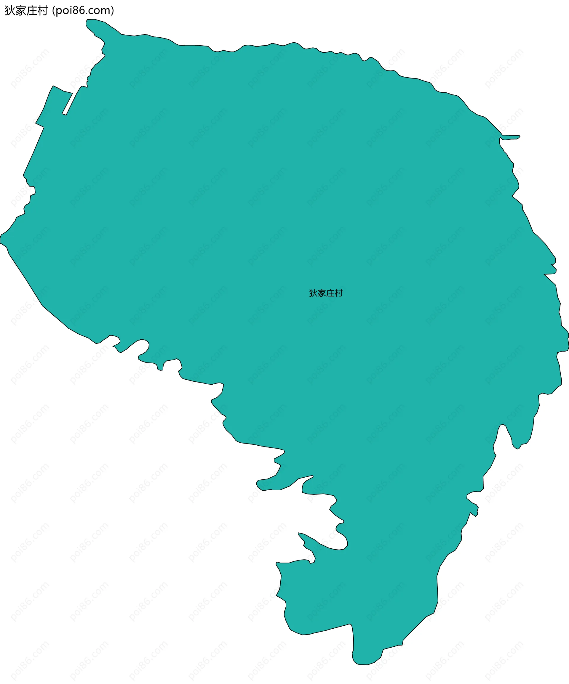 狄家庄村边界地图