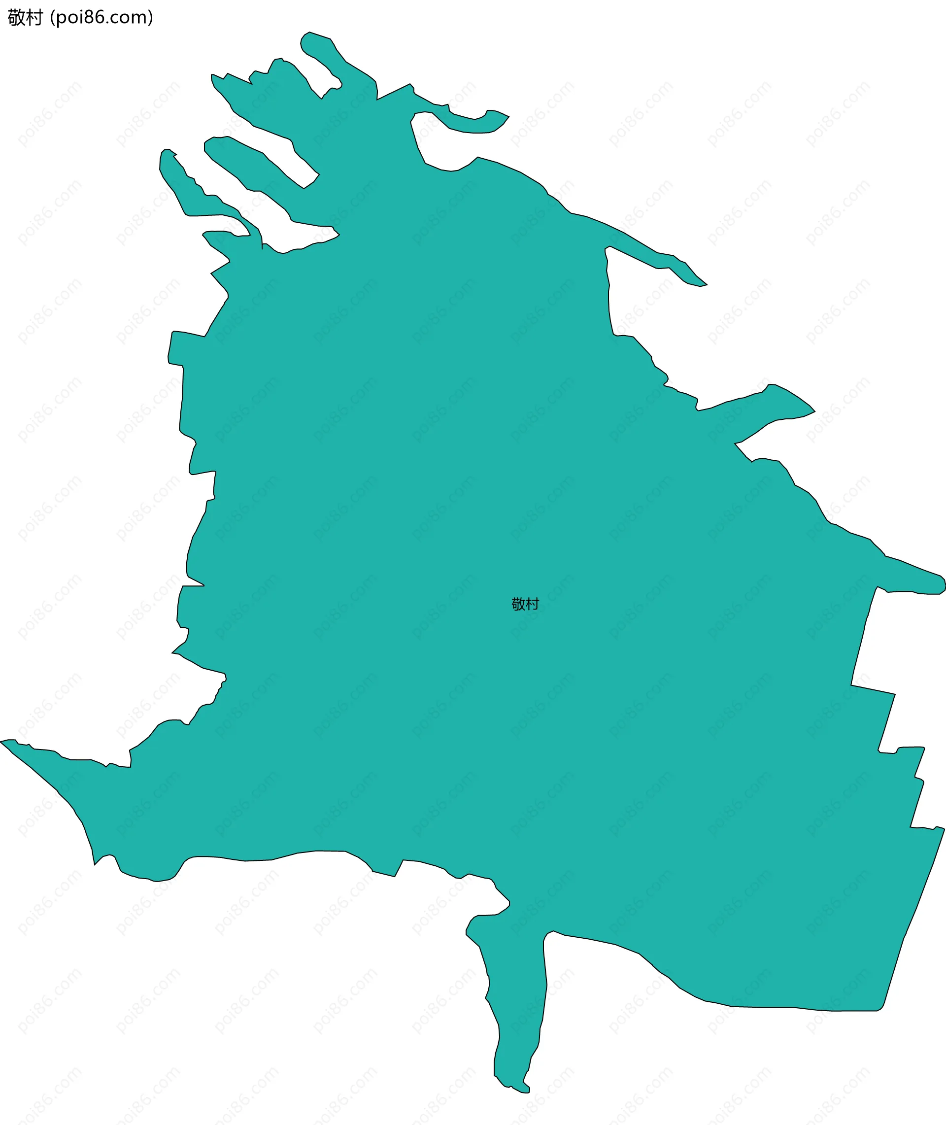 敬村边界地图