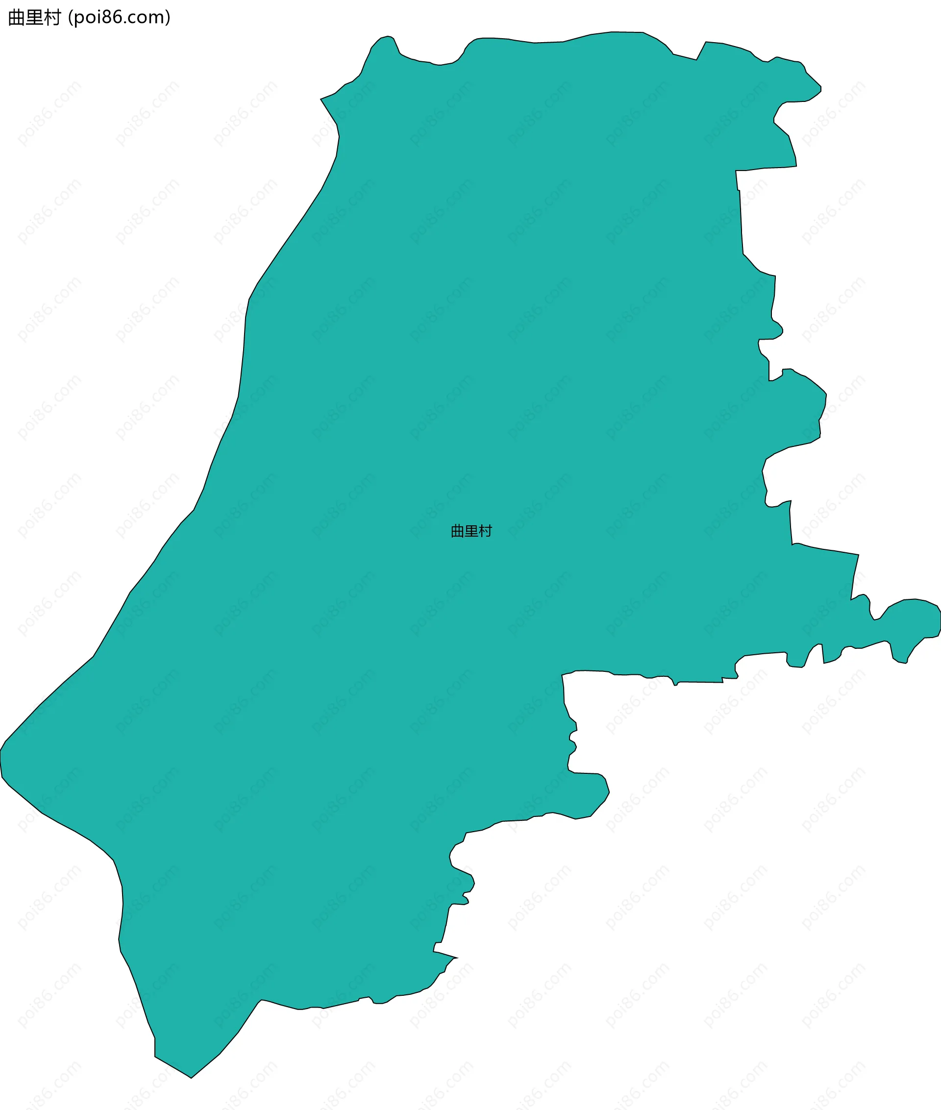 曲里村边界地图