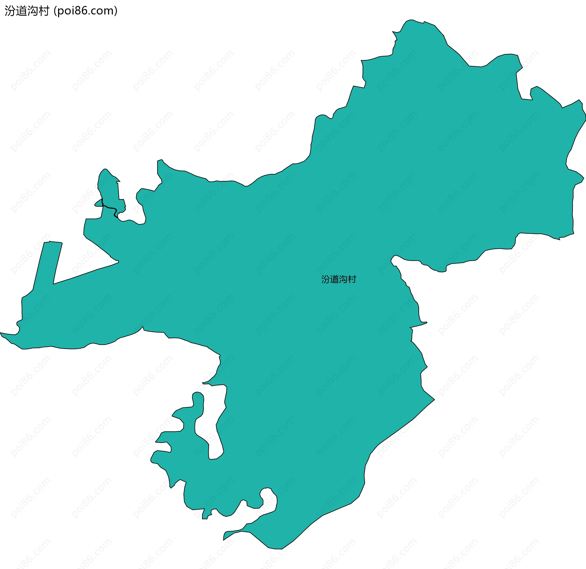 汾道沟村边界地图