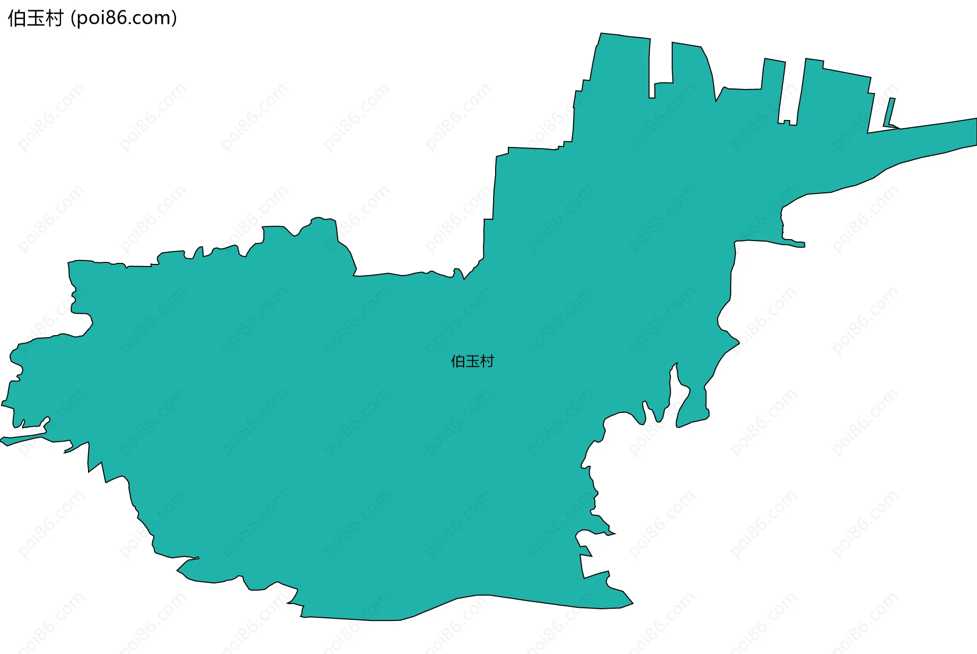 伯玉村边界地图
