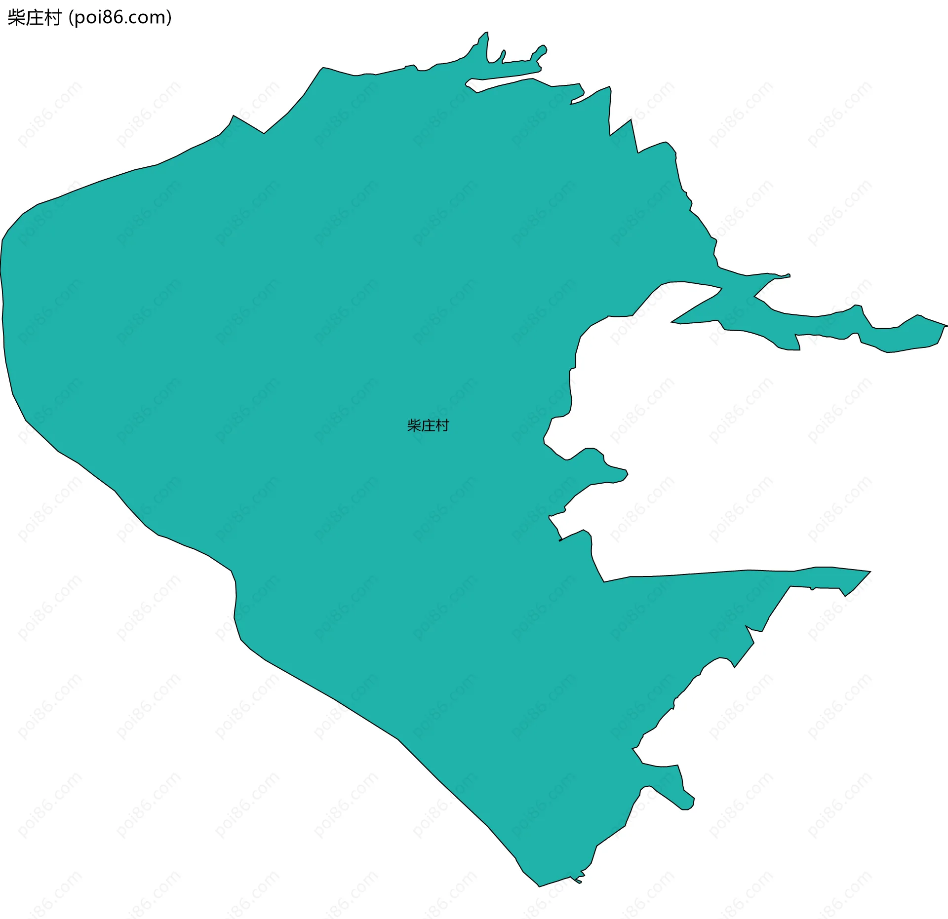 柴庄村边界地图