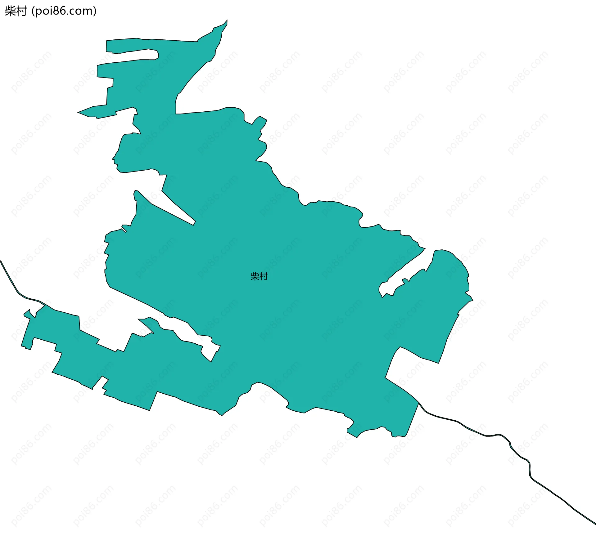 柴村边界地图