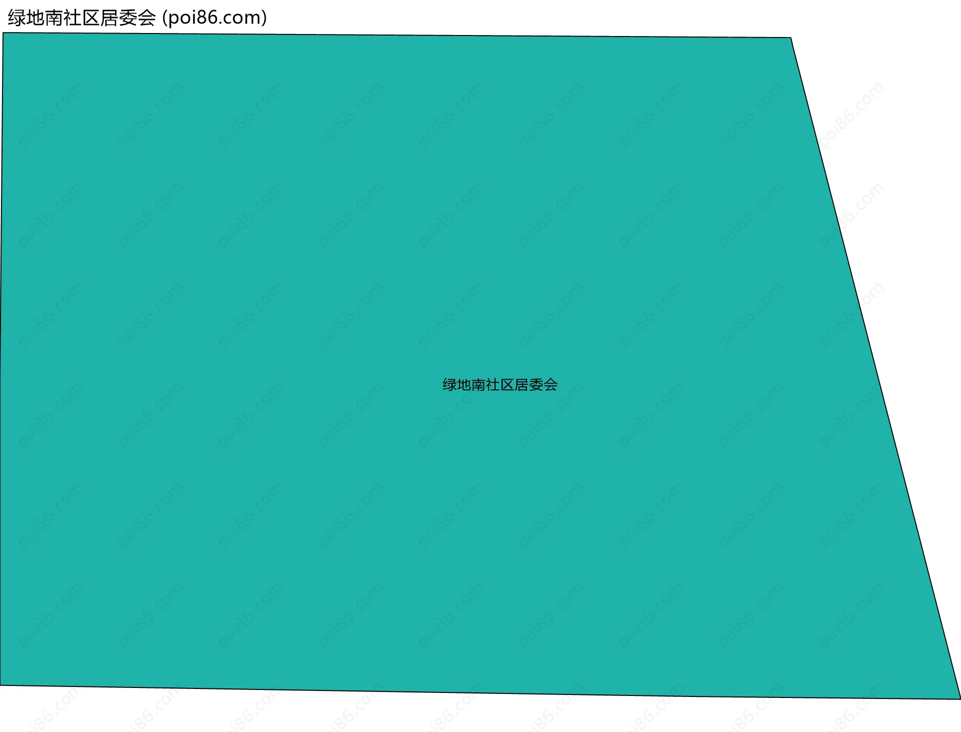 绿地南社区居委会边界地图