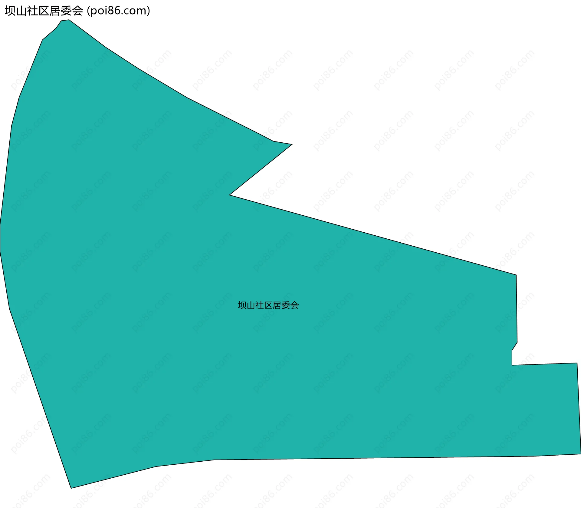 坝山社区居委会边界地图