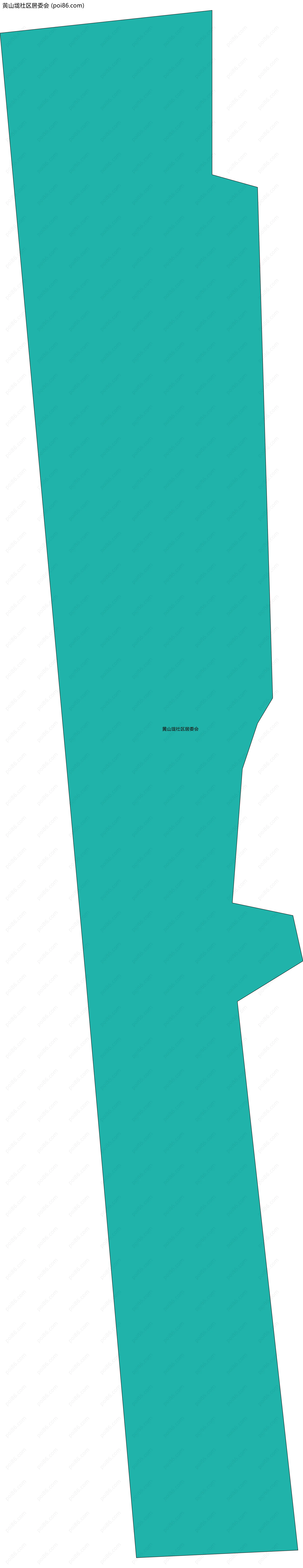 黄山垅社区居委会边界地图