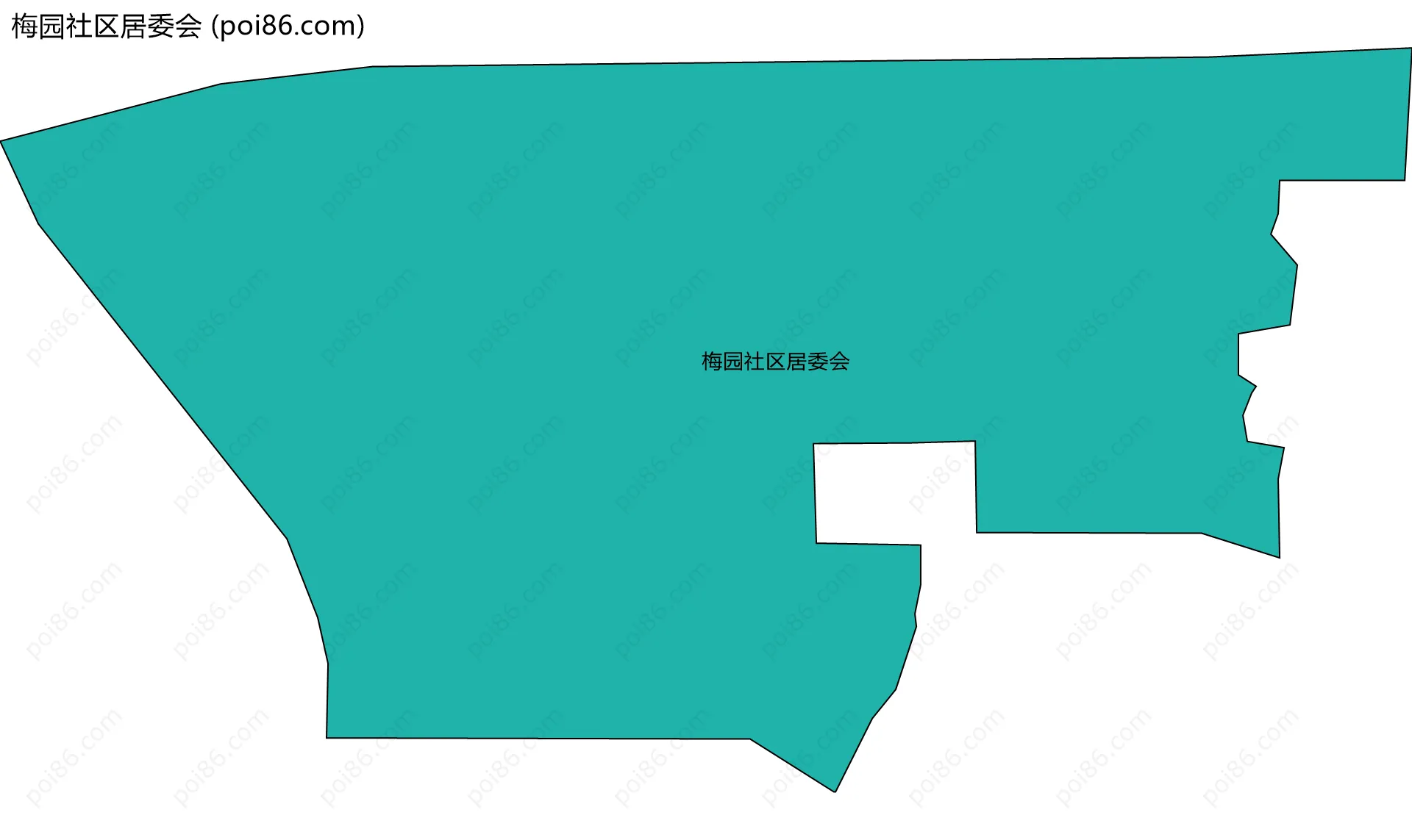梅园社区居委会边界地图